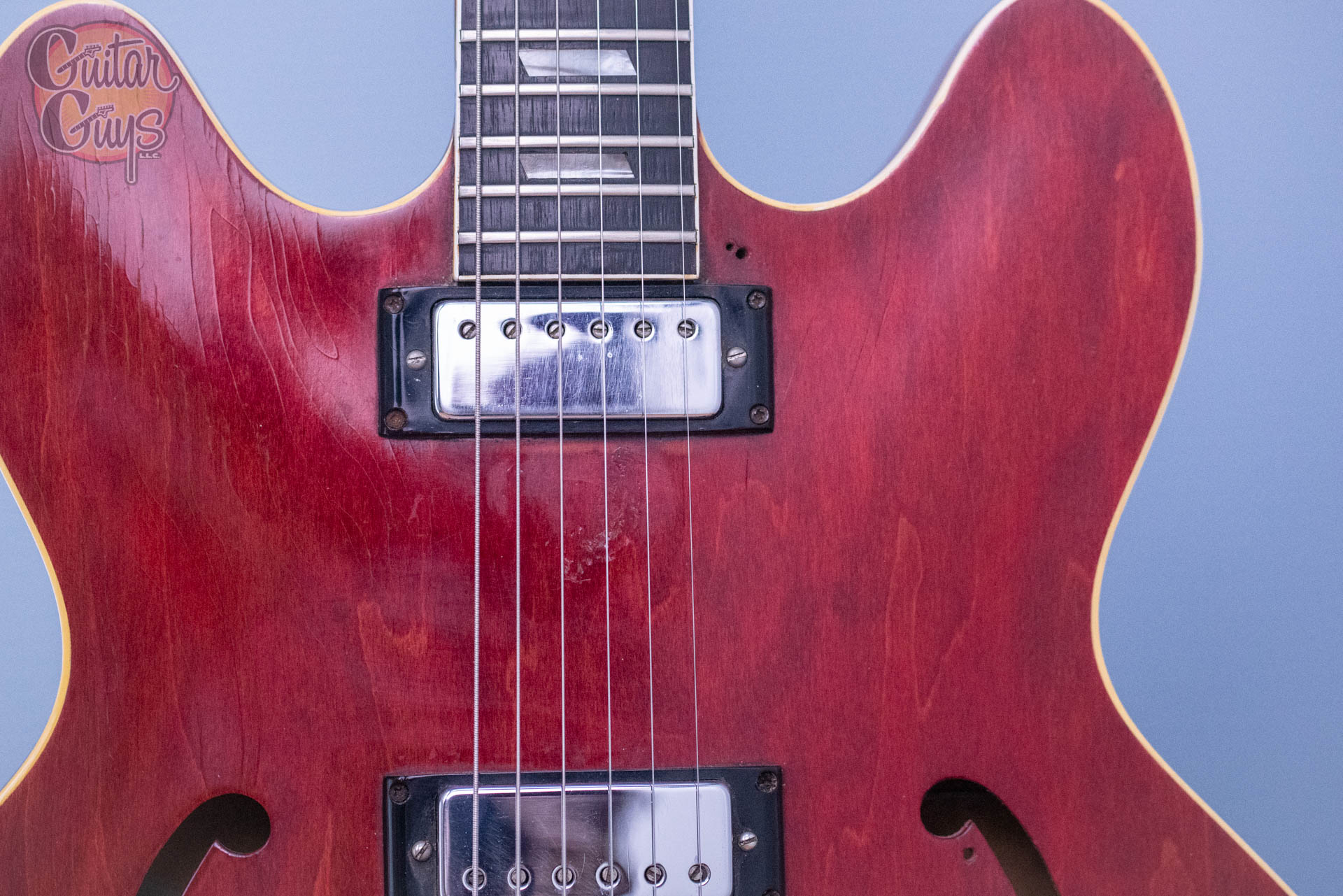 Pre-Owned Epiphone 65-66 Riviera Cherry - Image 8