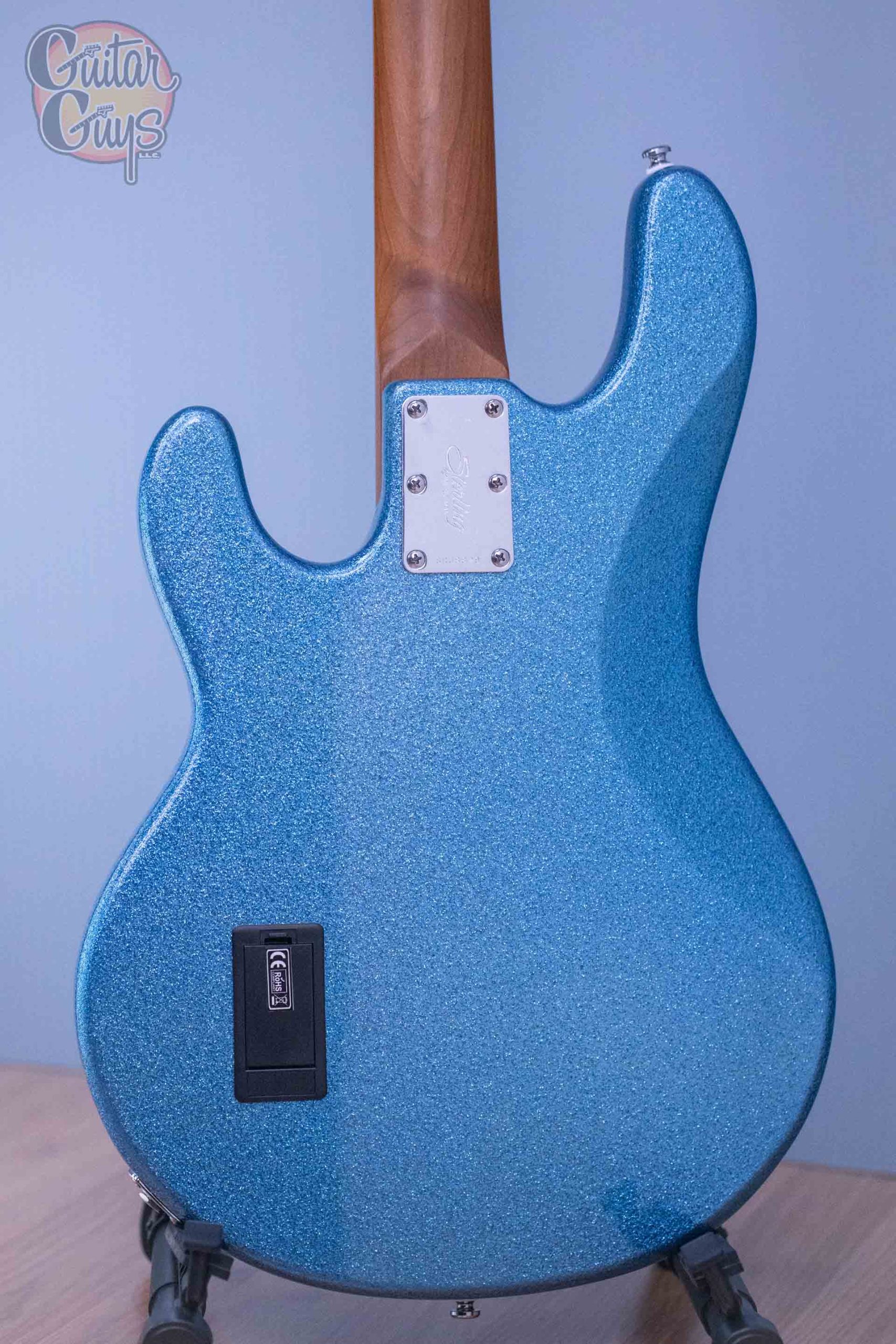 Sterling by Music Man Stingray Ray34 Blue Sparkle - Image 7