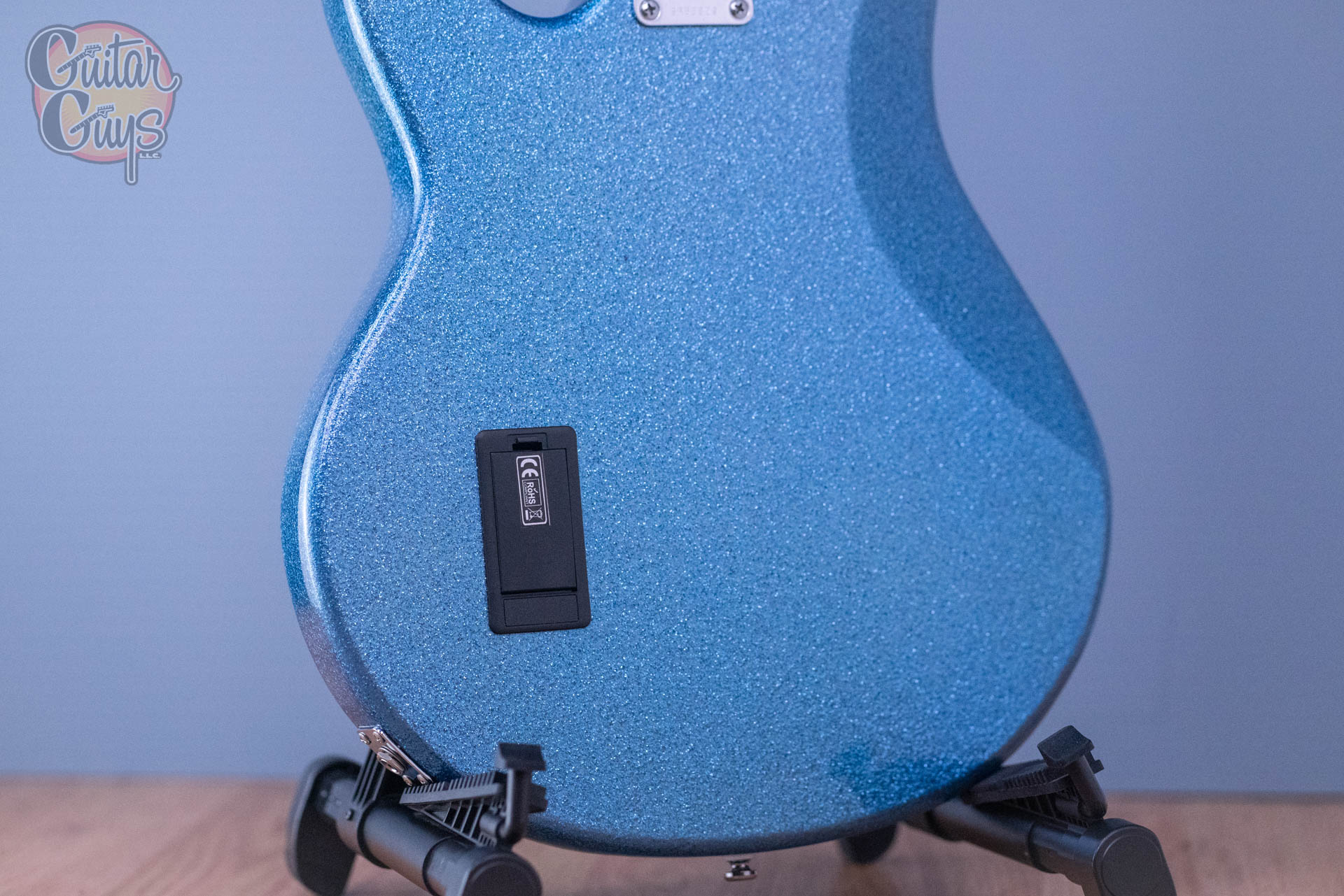 Sterling by Music Man Stingray Ray34 Blue Sparkle - Image 9