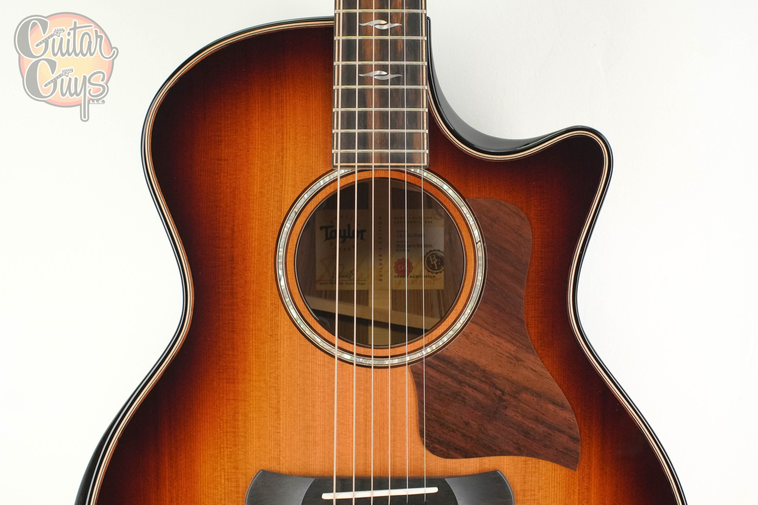 Taylor Next Generation Builder's Edition 814ce Honduran/Sinker Shaded Edgeburst - Image 4