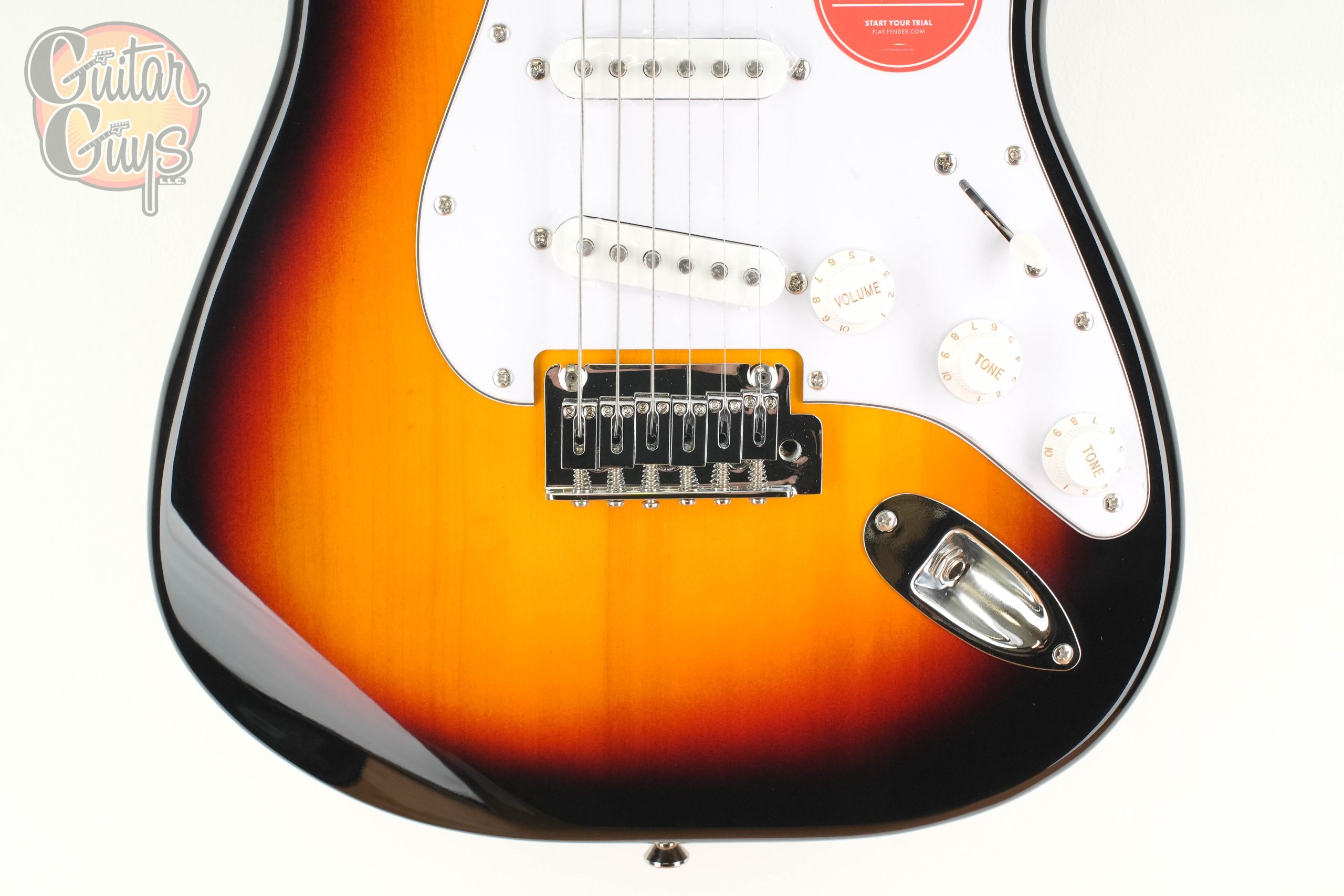 Squier Affinity Series Stratocaster LF 3-Tone Burst - Image 3