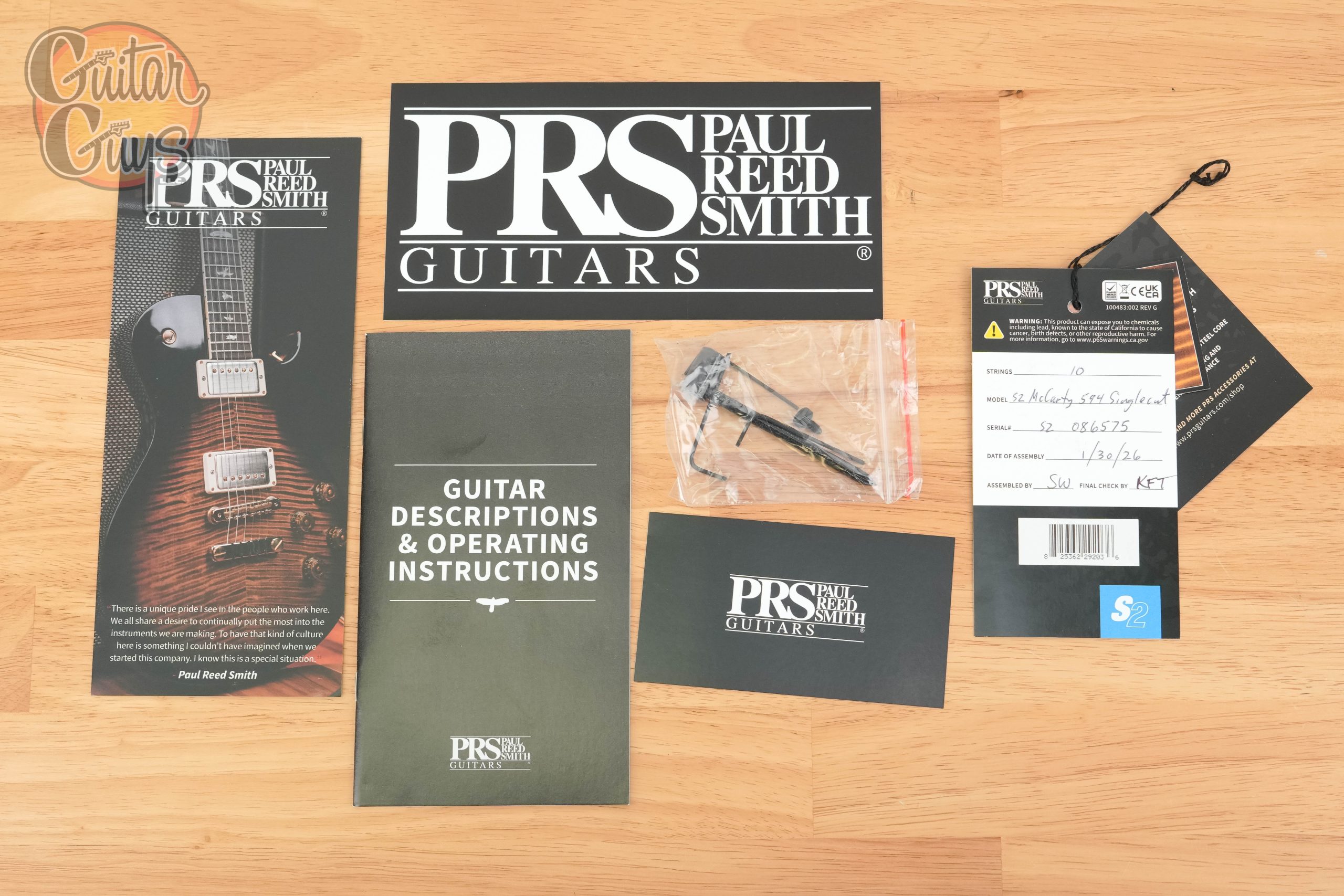 PRS S2 McCarty 594 Singlecut Vintage Natural - Image 9