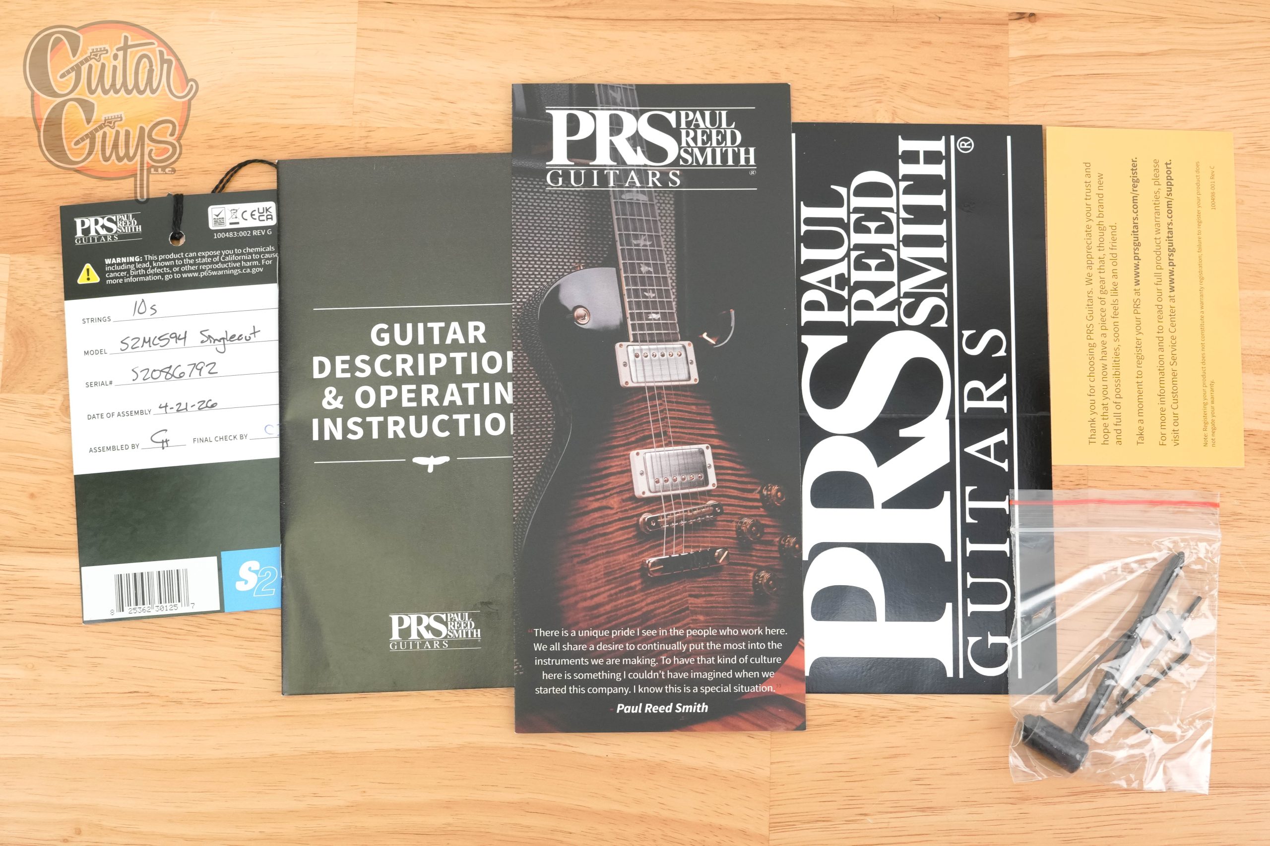 PRS S2 McCarty 594 Singlecut Sprayer's Choice Purple Sparkle - Image 10