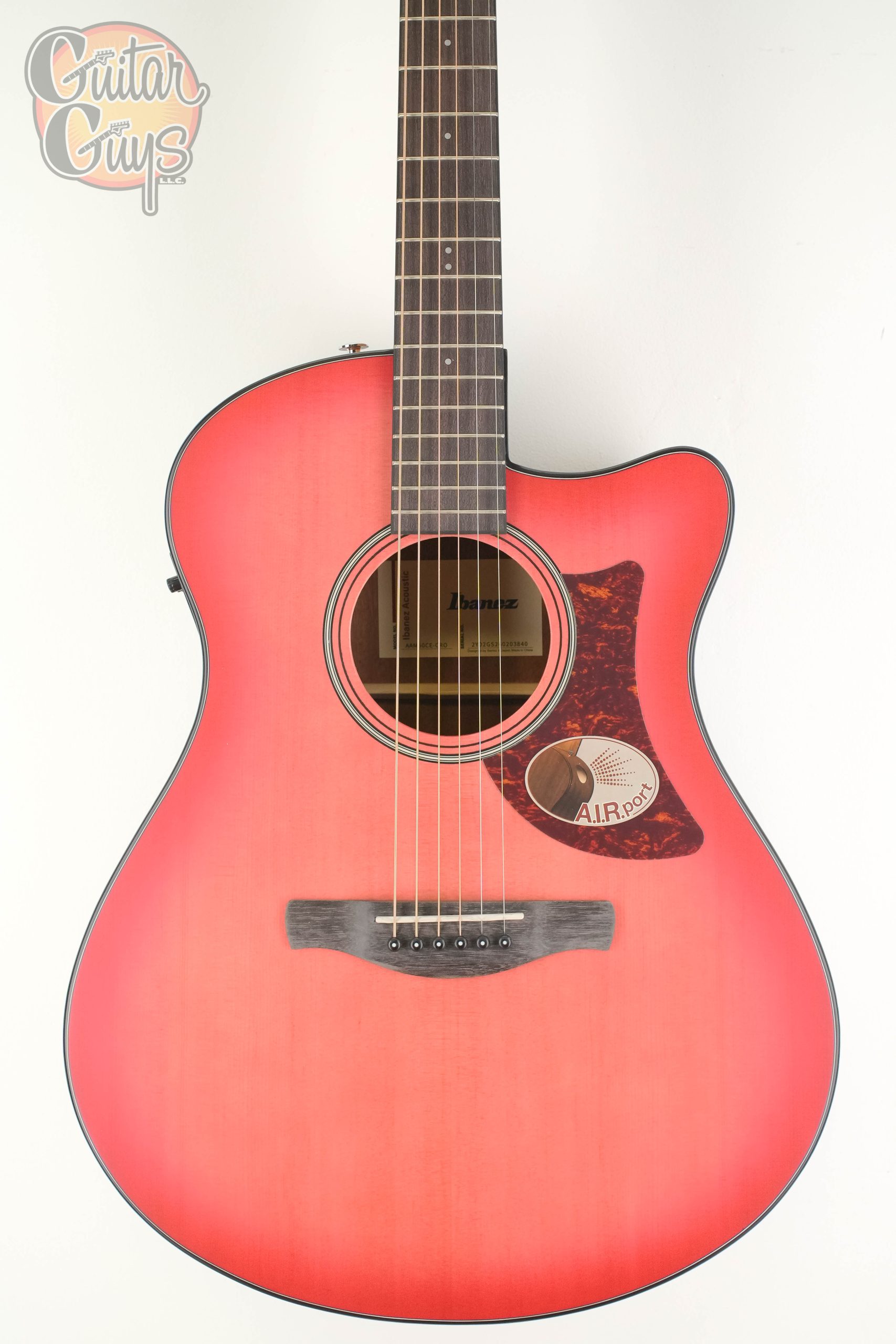 Ibanez AAM50CE Coral Red Burst