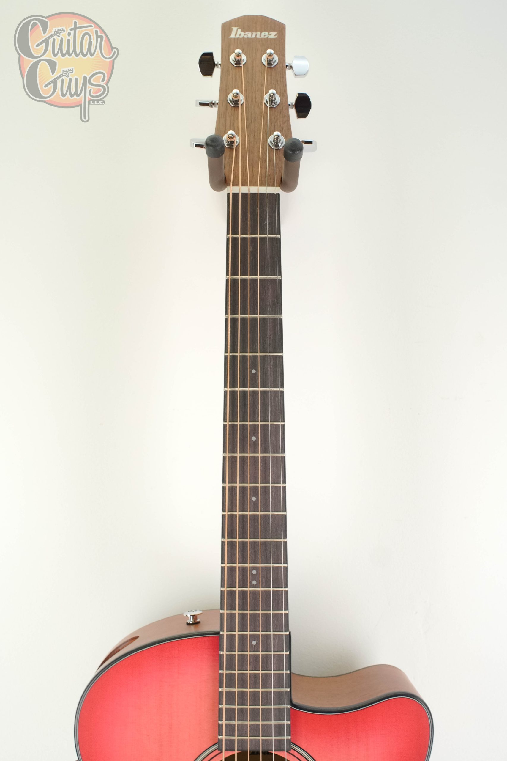 Ibanez AAM50CE Coral Red Burst - Image 2
