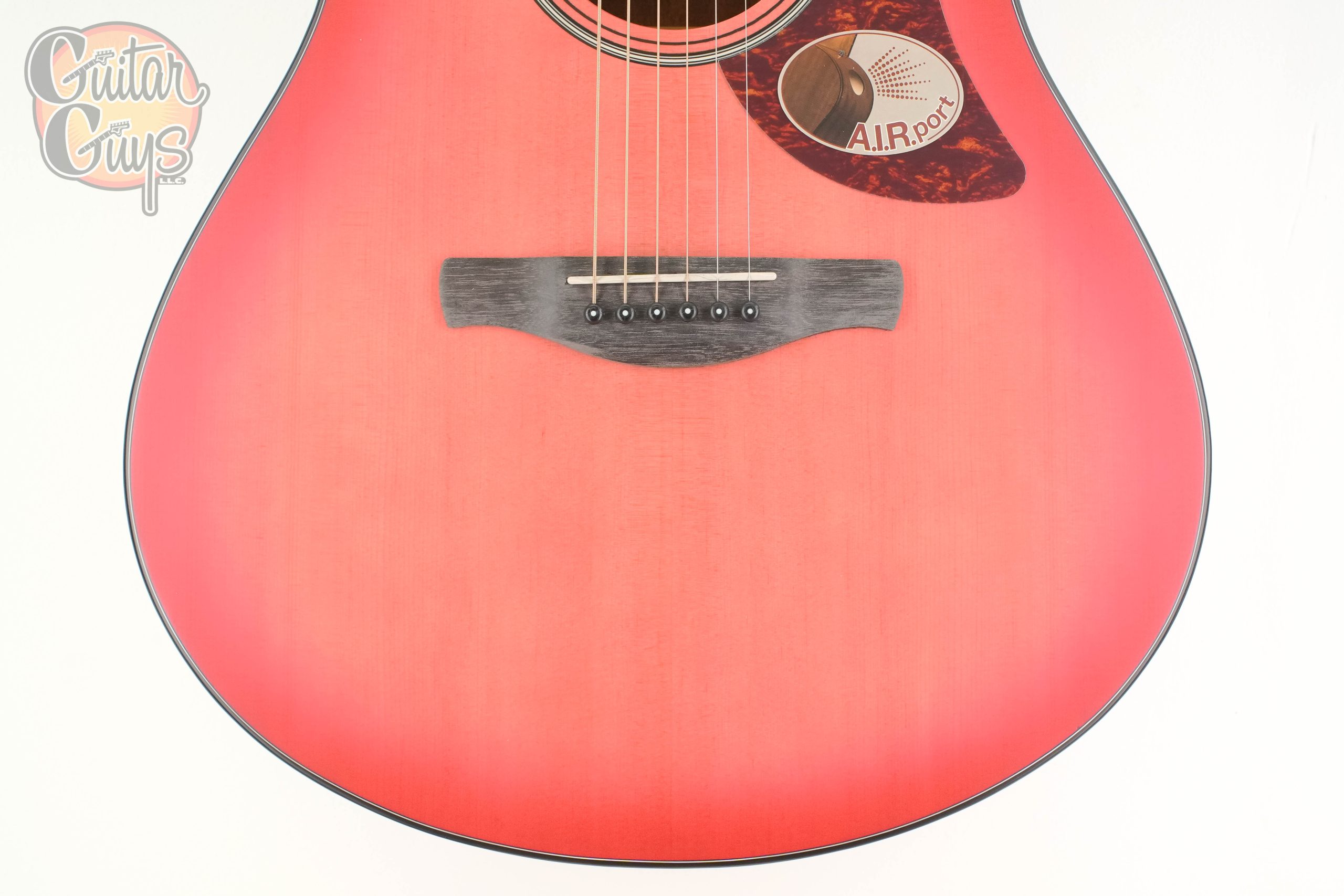 Ibanez AAM50CE Coral Red Burst - Image 3