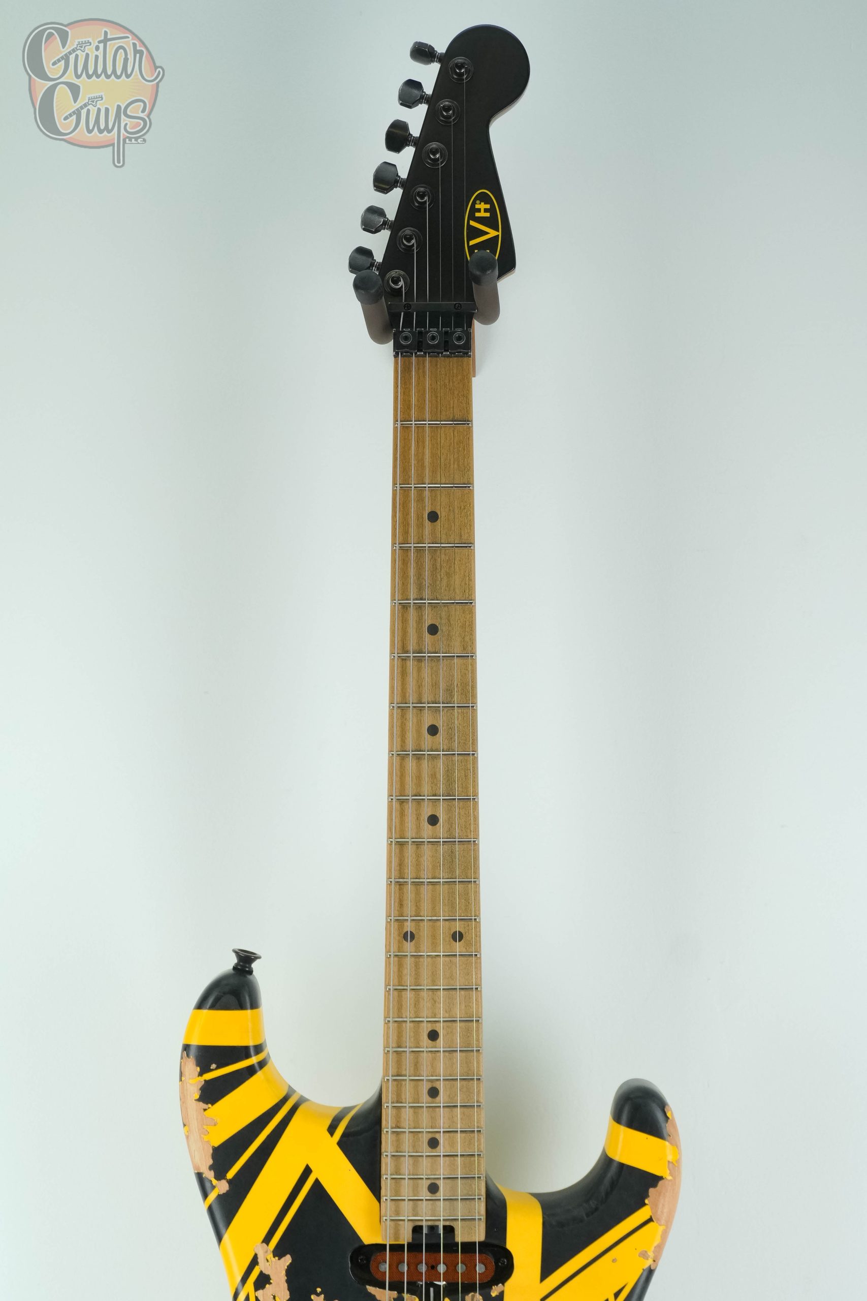 EVH Limited Edition Striped Series Frankenstein Aged Black and