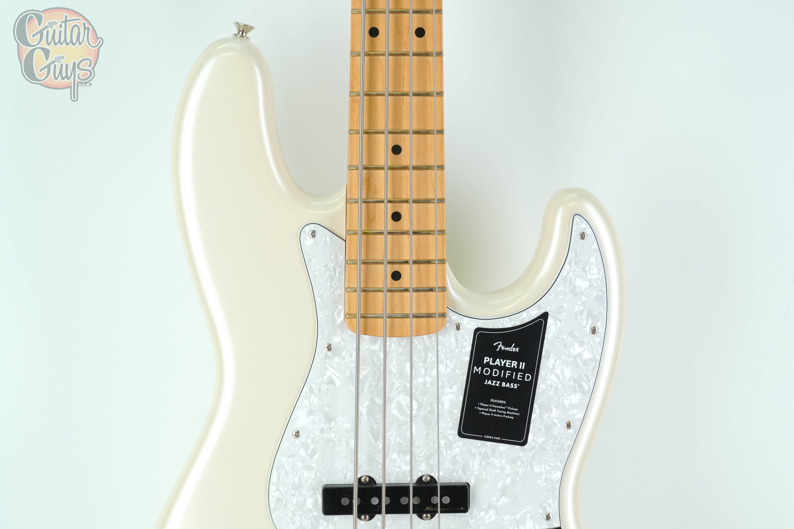 Fender Player II Modified Active Jazz Bass Olympic Pearl - Image 4