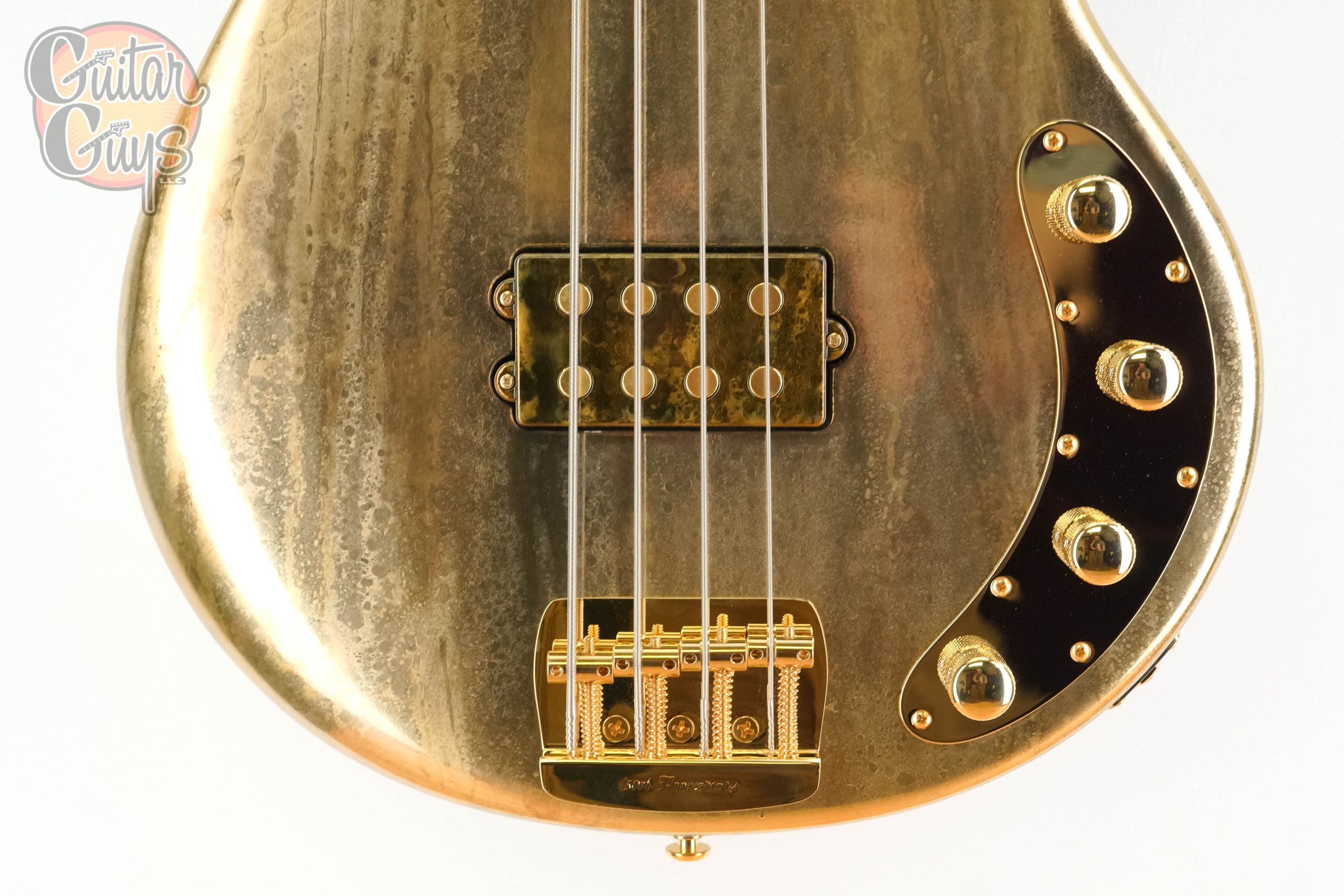 Ernie Ball Music Man 50th Anniversary StingRay Molten Gold - Image 3