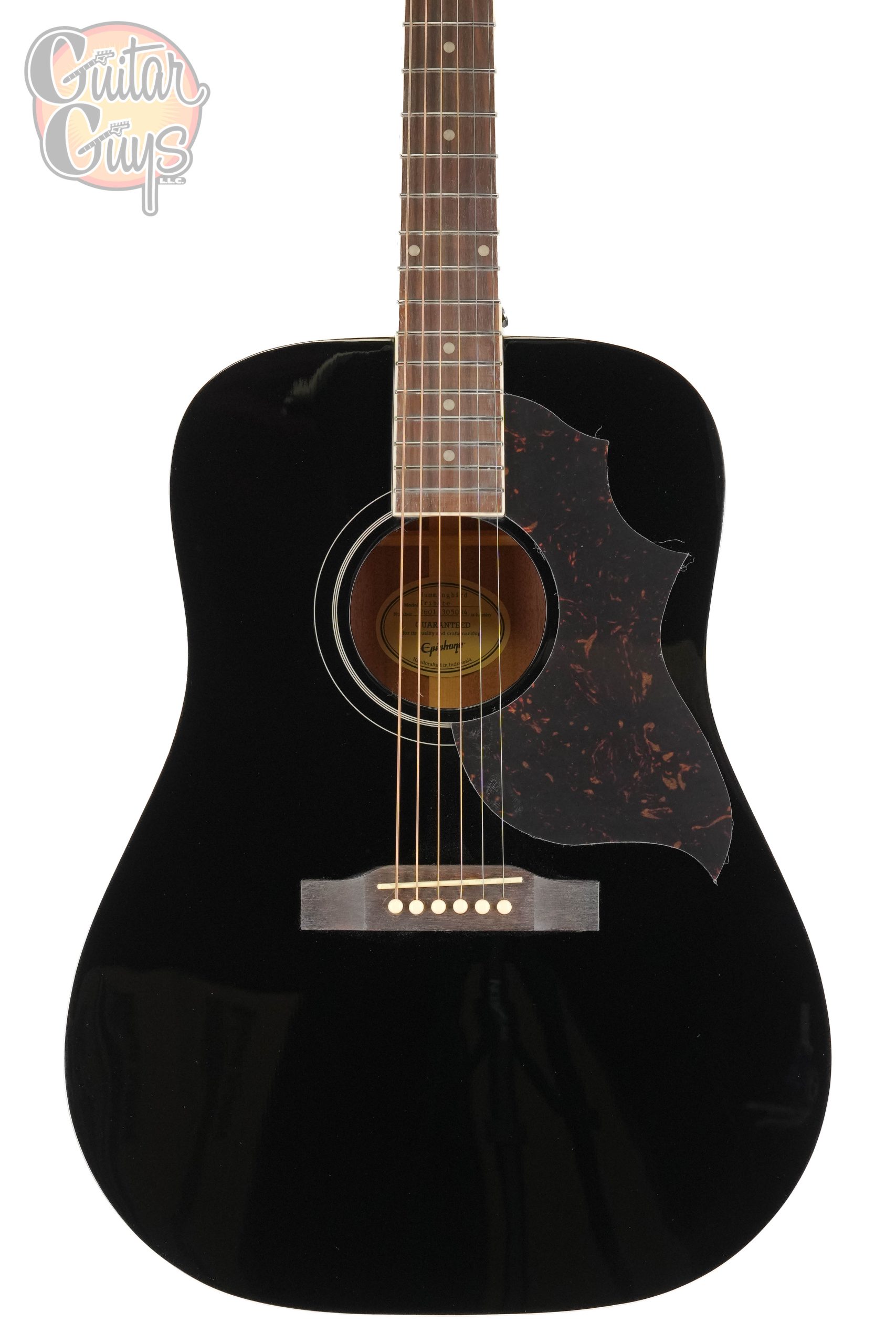 Epiphone Hummingbird Tribute​ Ebony - Guitar Guys