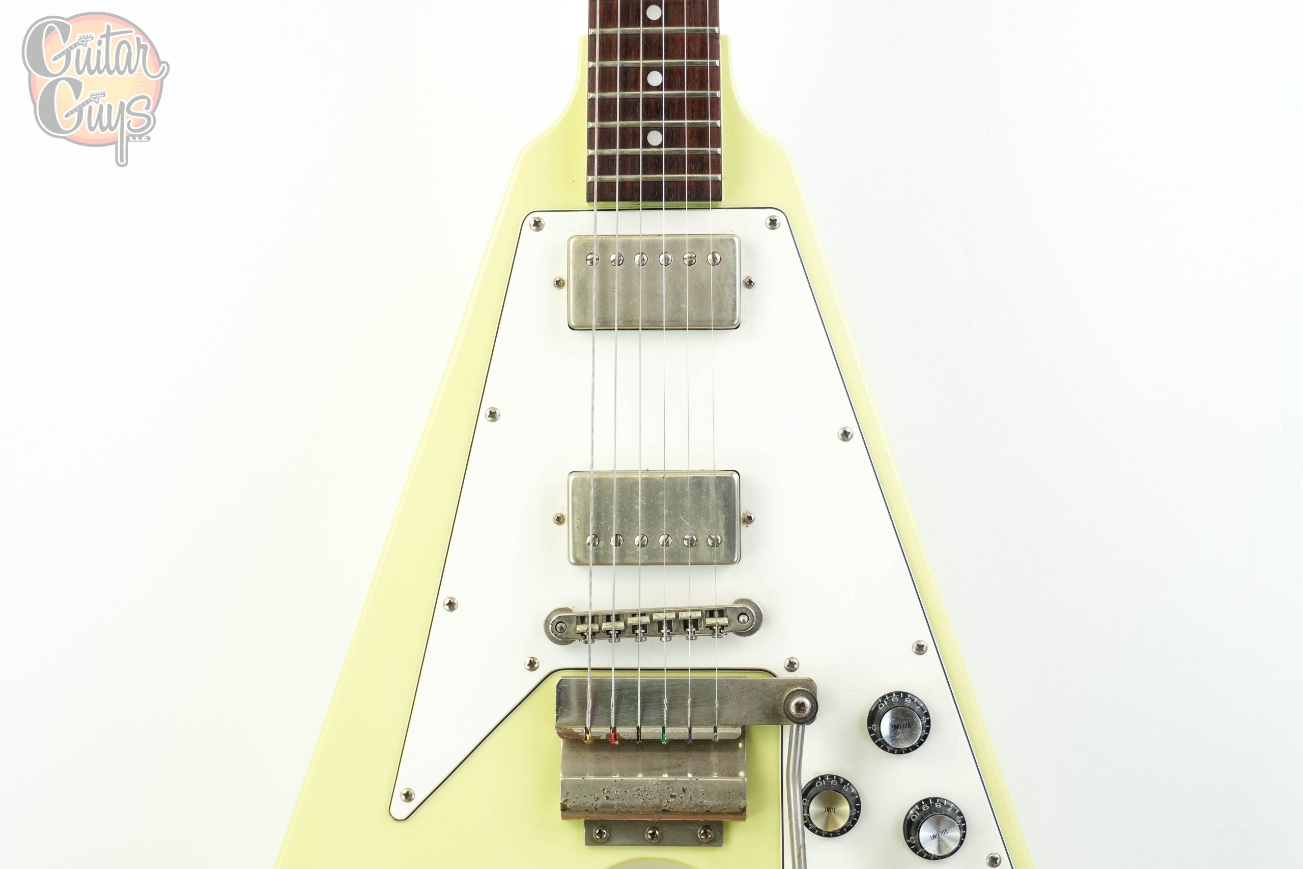 Pre-Owned Orville by Gibson FV-75 Flying V Sonic Blue - Guitar Guys