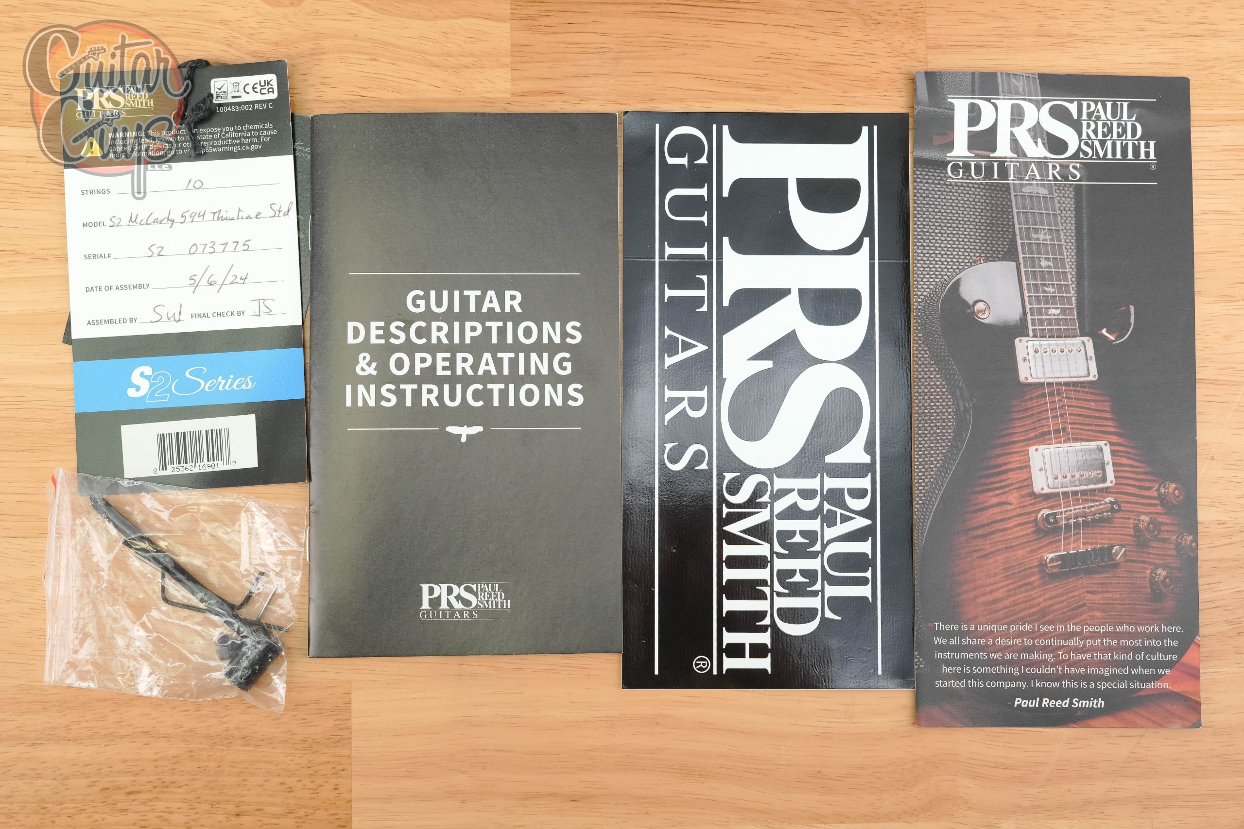 Pre-Owned PRS S2 McCarty 594 Thinline McCarty Tobacco Sunburst - Image 9