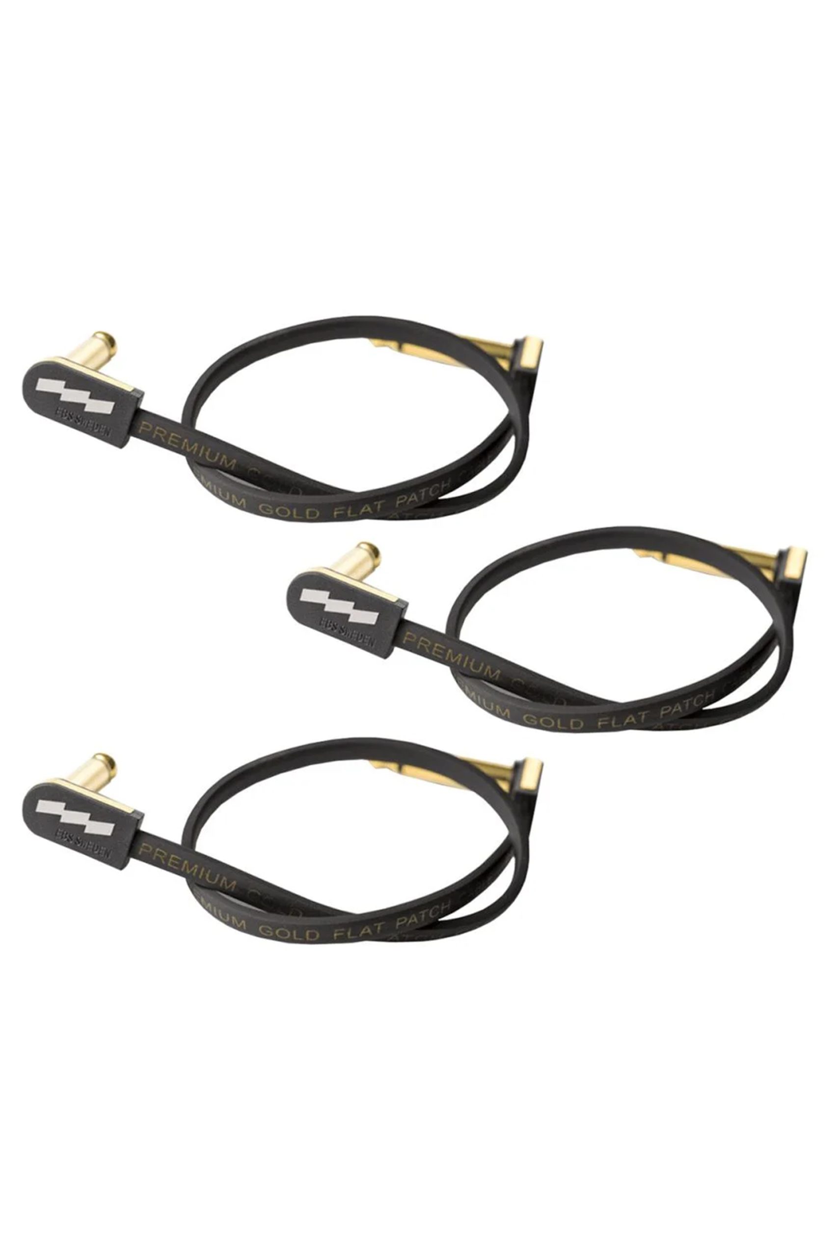 EBS EB-PCF-BPG10 Premium Gold Flat Patch Cable 3.94 inch 3-Pack