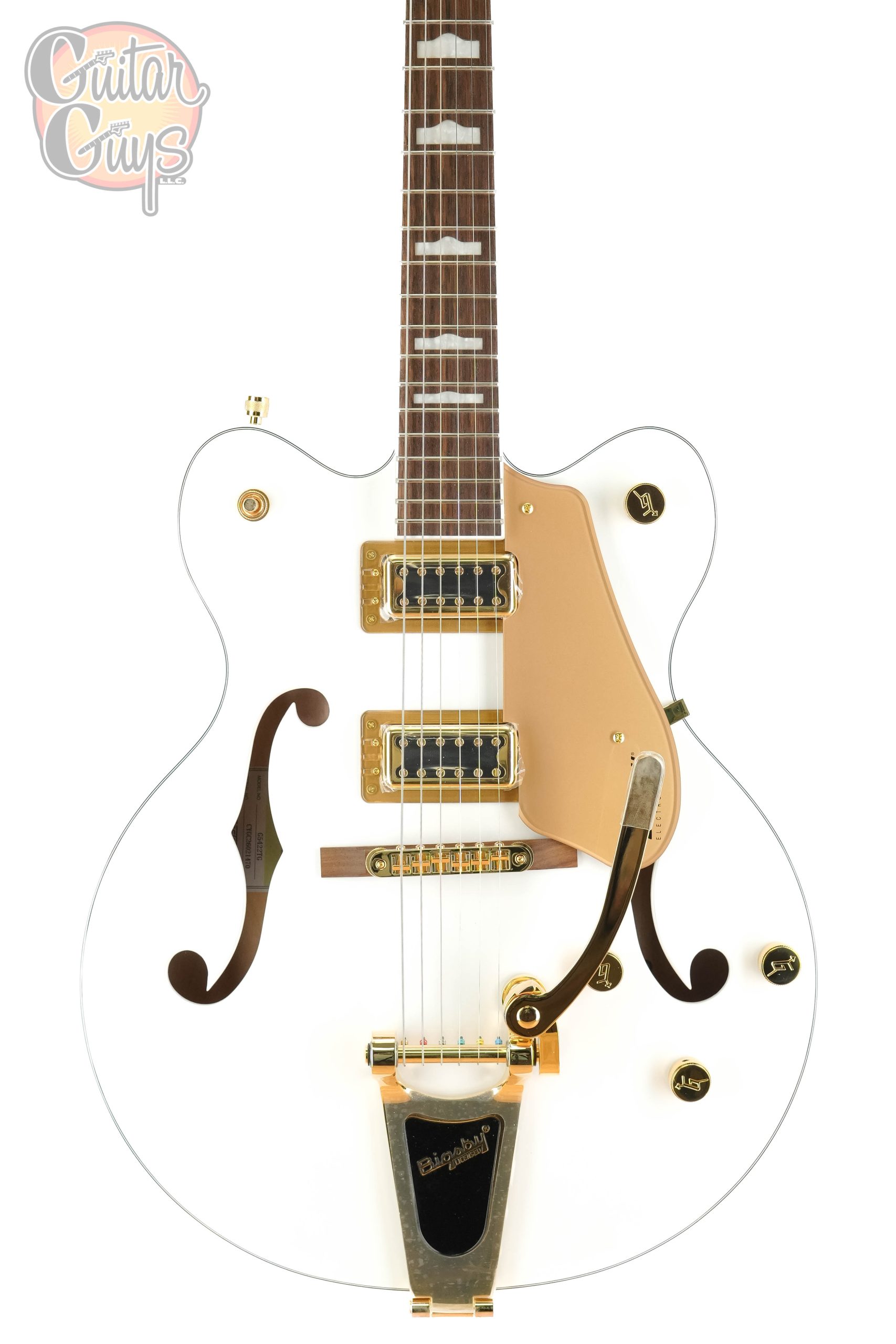 Gretsch G5422TG Electromatic Classic Hollow Body Double-Cut with Bigsby and Gold Hardware Snowcrest White