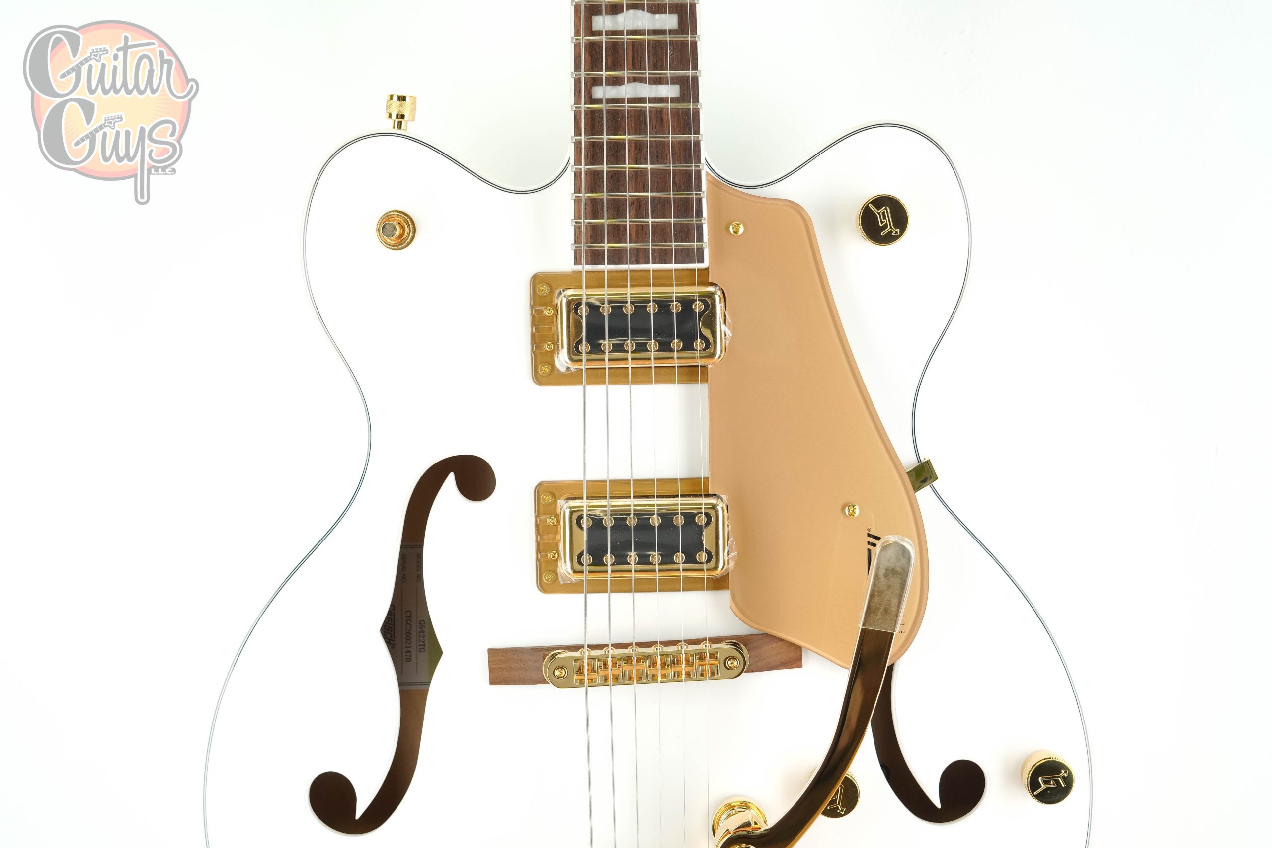Gretsch G5422TG Electromatic Classic Hollow Body Double-Cut with Bigsby and Gold Hardware Snowcrest White - Image 4