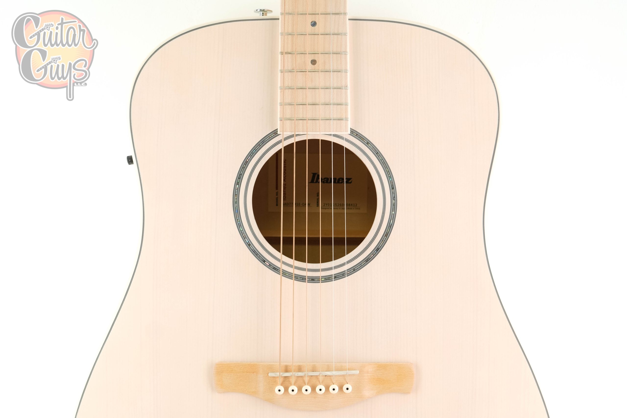 Ibanez AAD77M1E Open Pore Antique White - Image 4