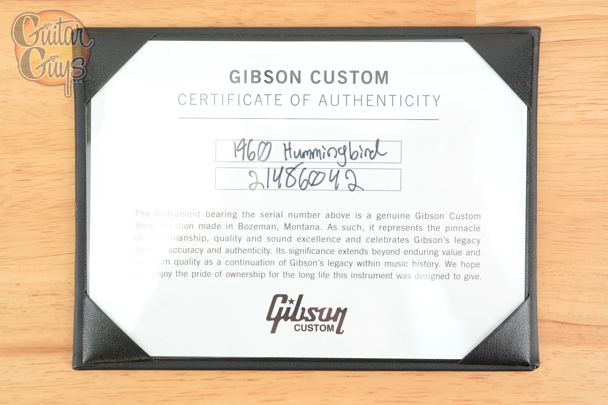 Gibson1960 Hummingbird VOS Heritage Cherry Sunburst - Image 11