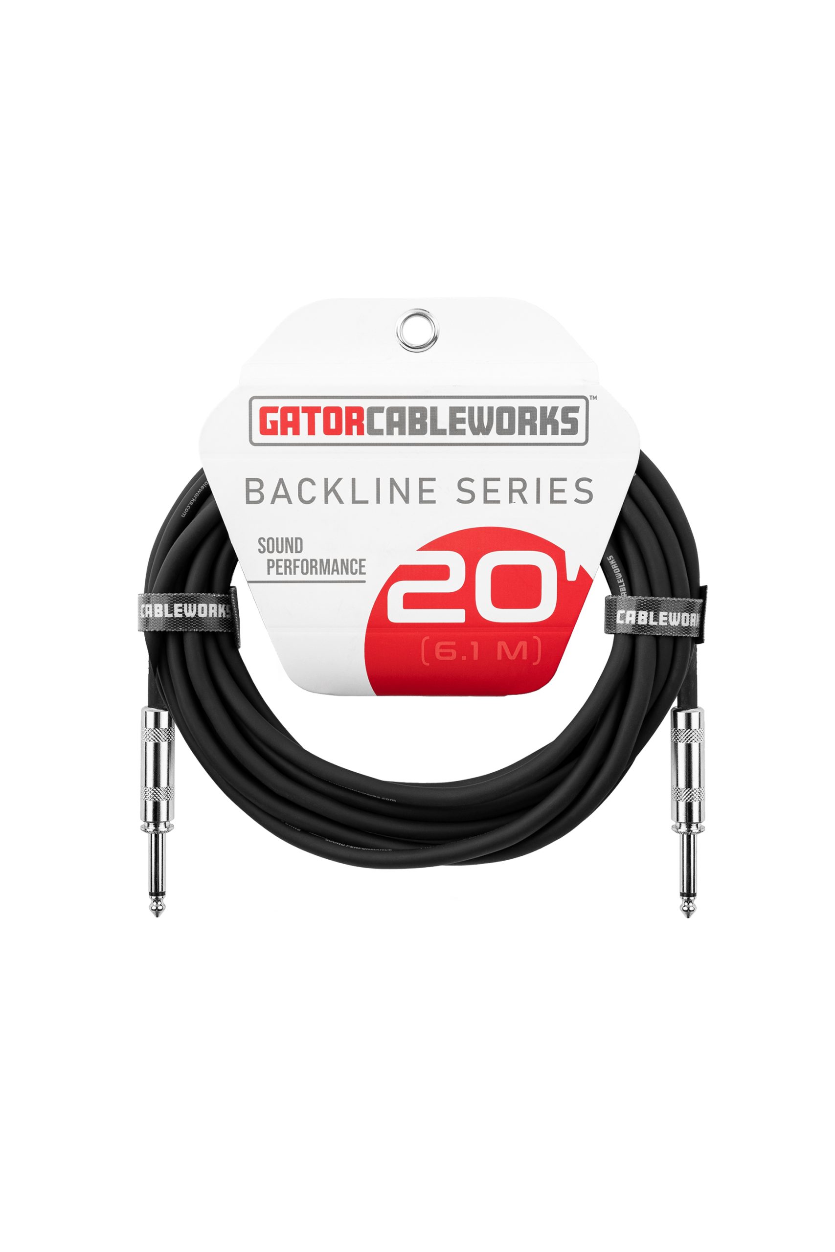 Gator Cableworks Backline Series 20' Instrument Cable Straight - Straight