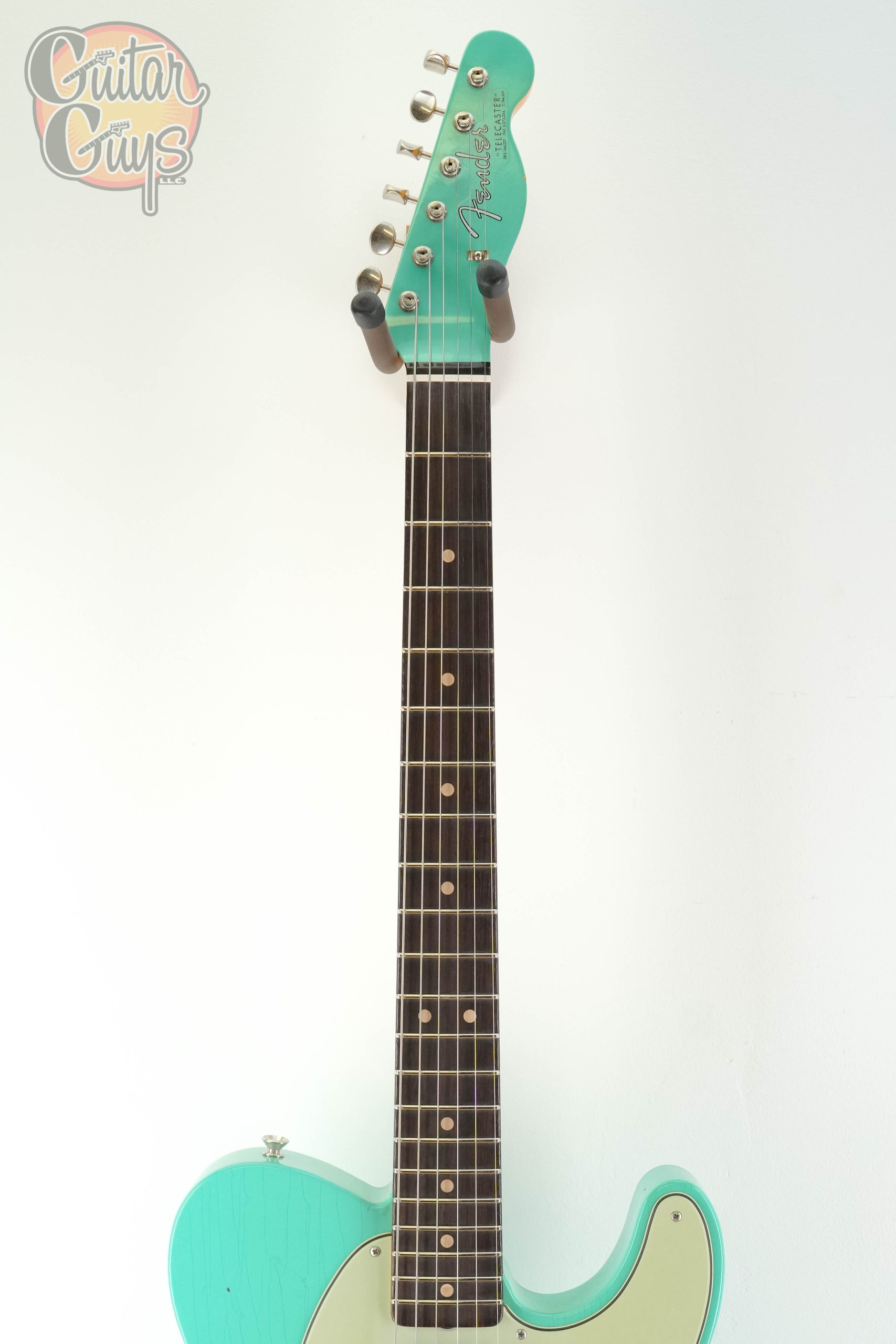 Fender Custom Shop 1963 Telecaster Matching Headstock Journeyman Relic Aged Seafoam Green - Image 2