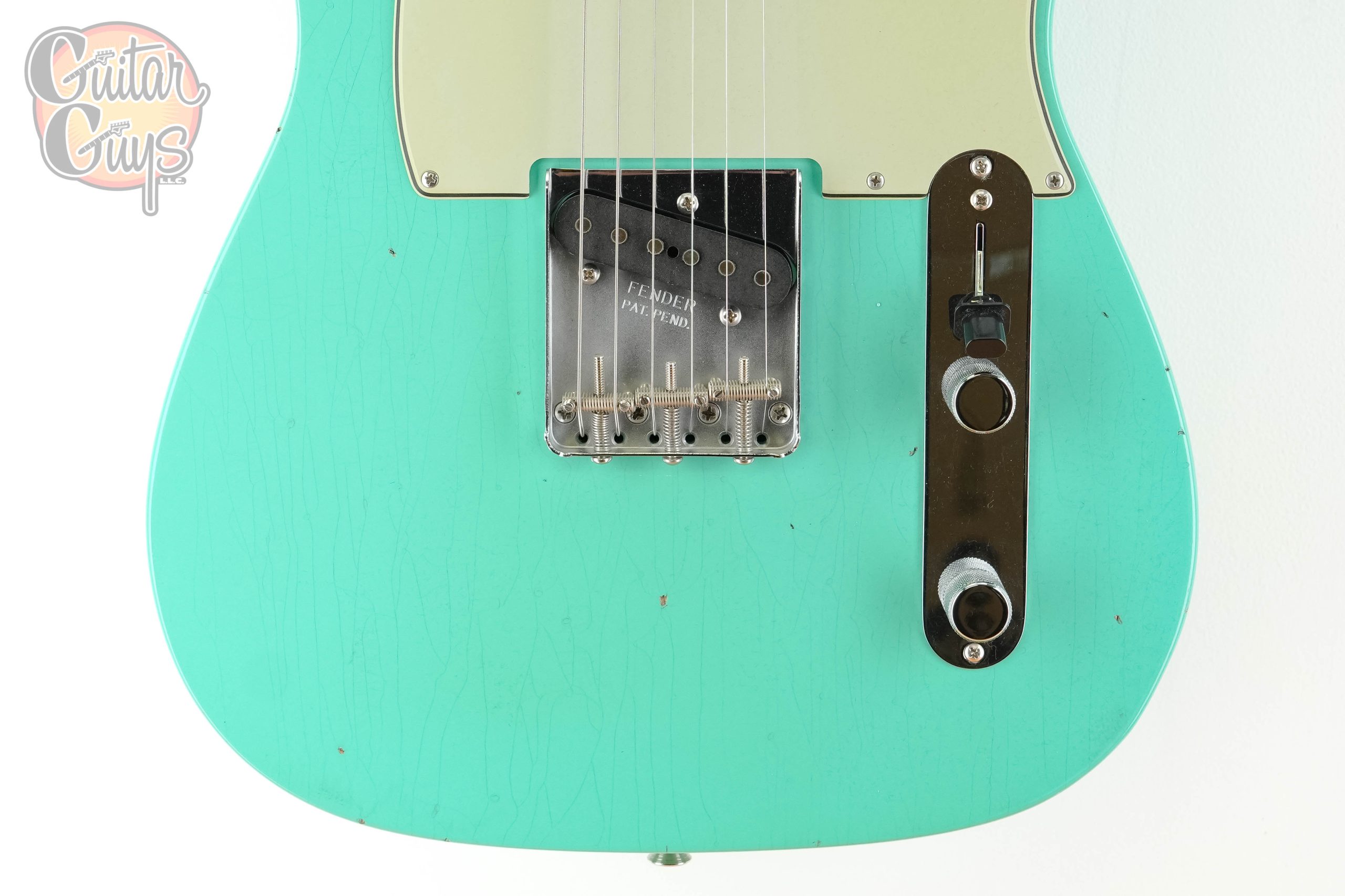 Fender Custom Shop 1963 Telecaster Matching Headstock Journeyman Relic Aged Seafoam Green - Image 3