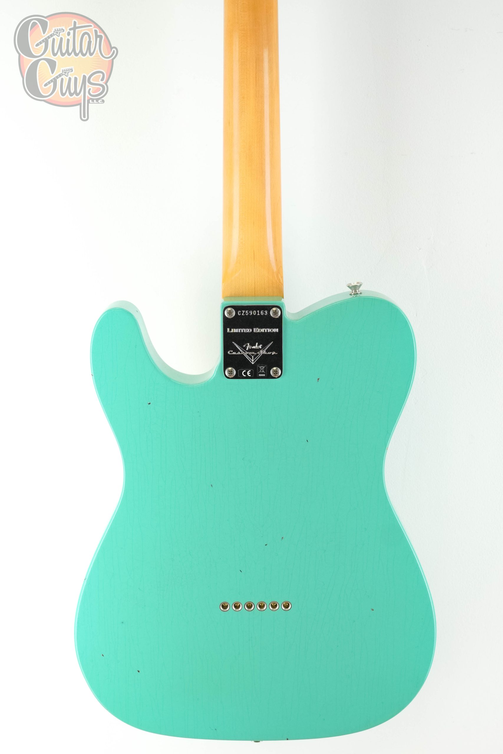 Fender Custom Shop 1963 Telecaster Matching Headstock Journeyman Relic Aged Seafoam Green - Image 6