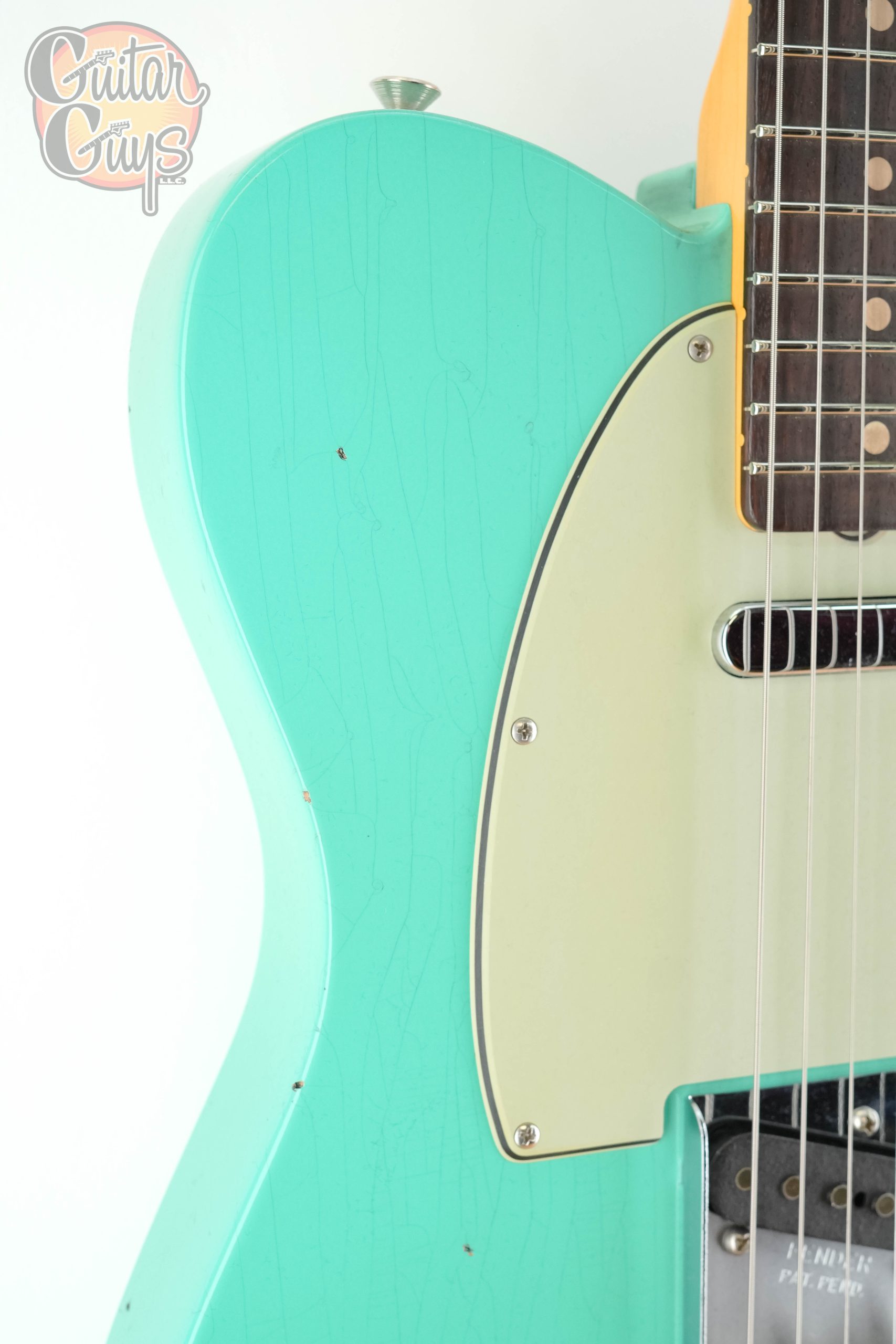 Fender Custom Shop 1963 Telecaster Matching Headstock Journeyman Relic Aged Seafoam Green - Image 7