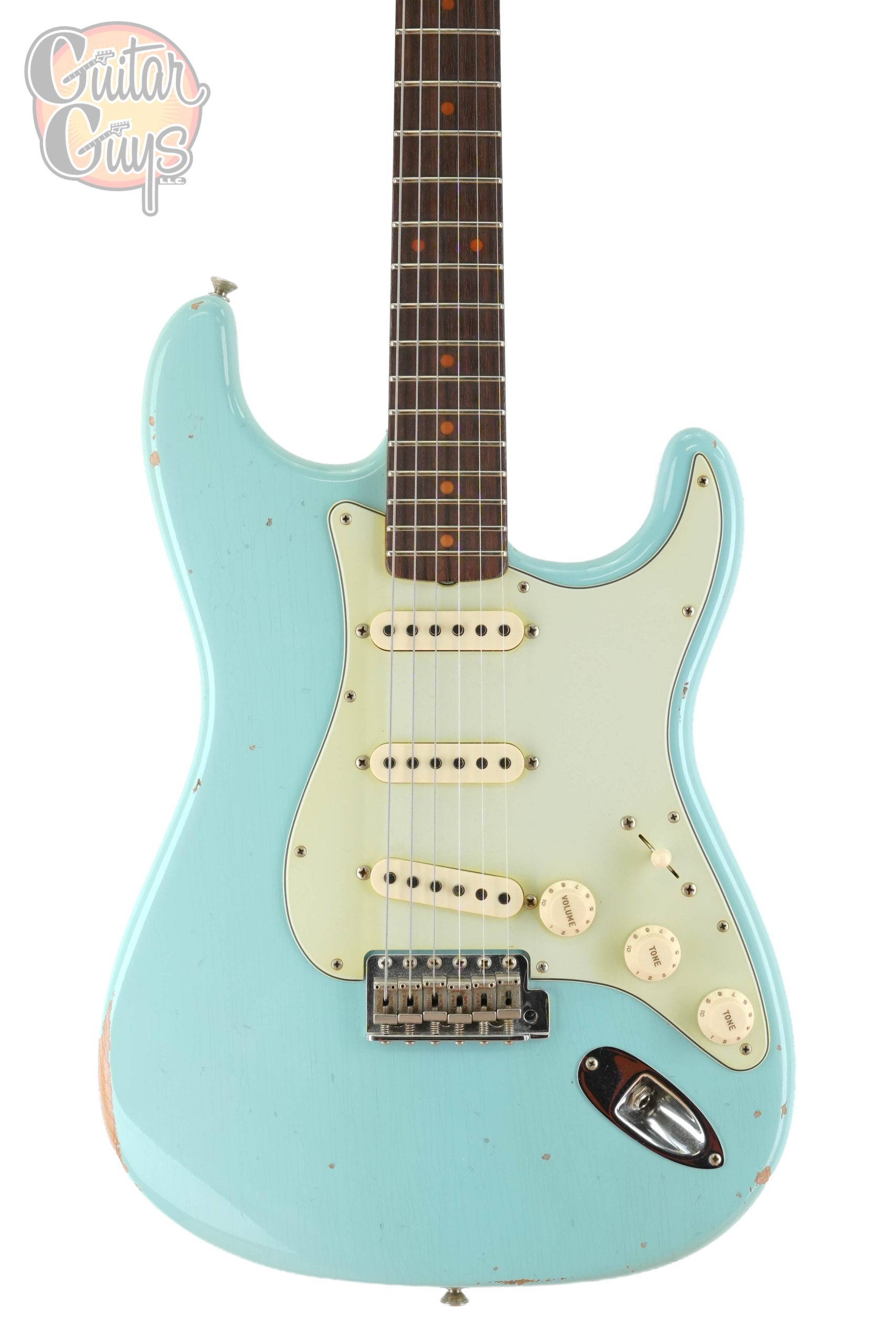 Pre-Owned Fender Custom Shop 1960 Stratocaster Relic Aged Daphne Blue