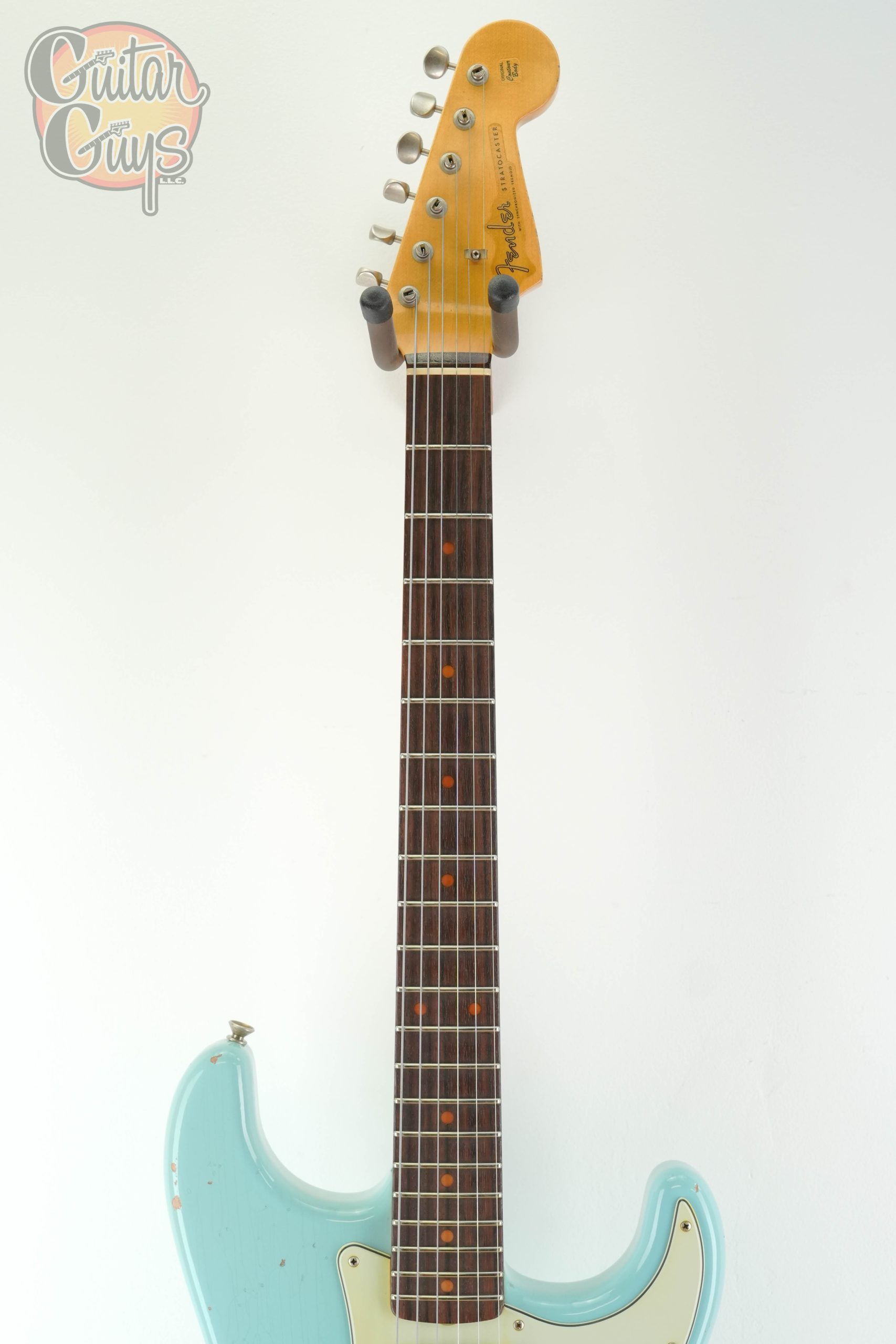 Pre-Owned Fender Custom Shop 1960 Stratocaster Relic Aged Daphne Blue - Image 2