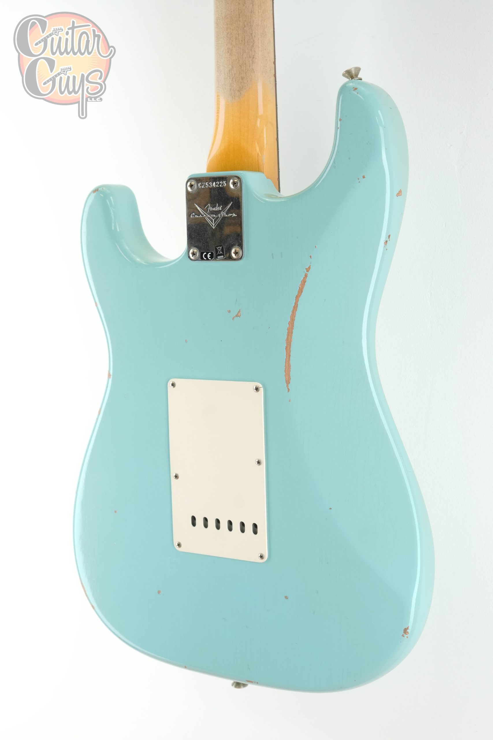 Pre-Owned Fender Custom Shop 1960 Stratocaster Relic Aged Daphne Blue - Image 10