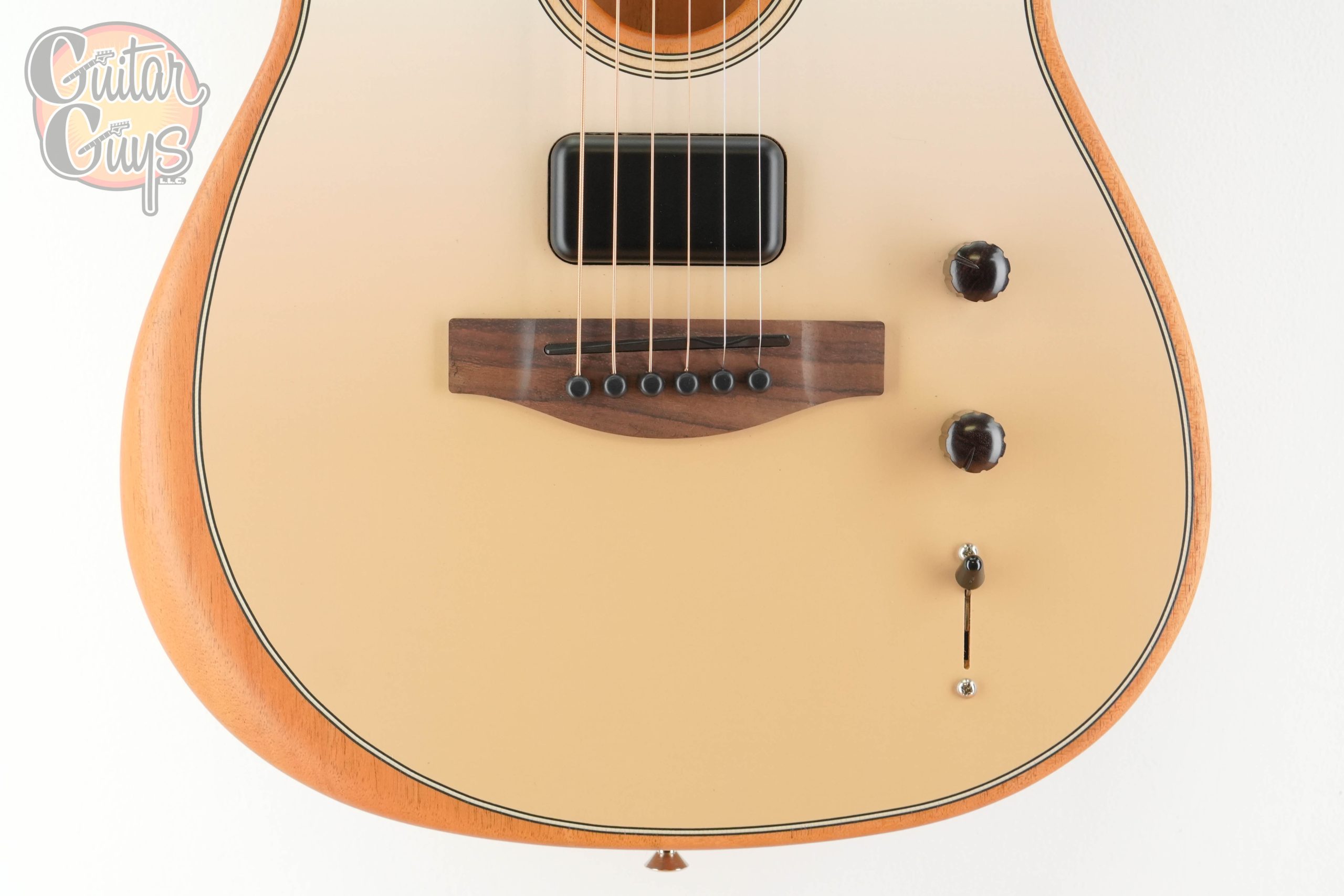 Pre-Owned Fender Finneas Artist Series Acoustasonic Telecaster Cappuccino Fade - Image 3