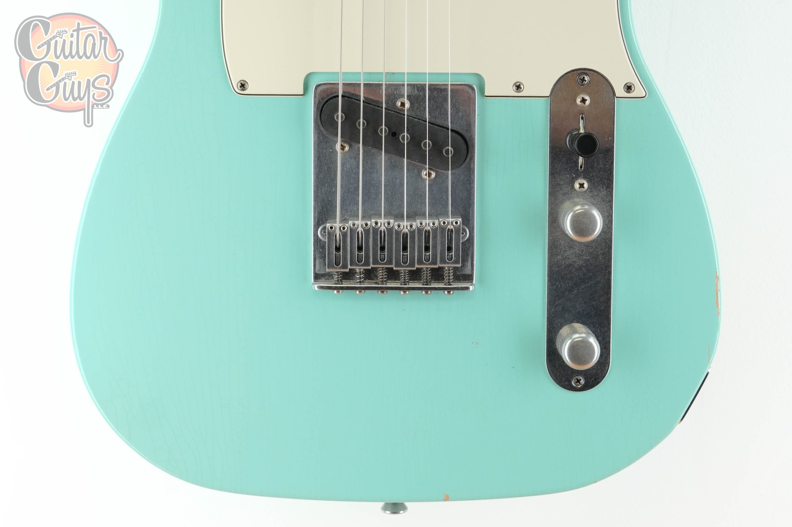 Pre-Owned Schecter USA Custom Shop Nick Johnston PT S/H Atomic Green Aged Nitro - Image 3