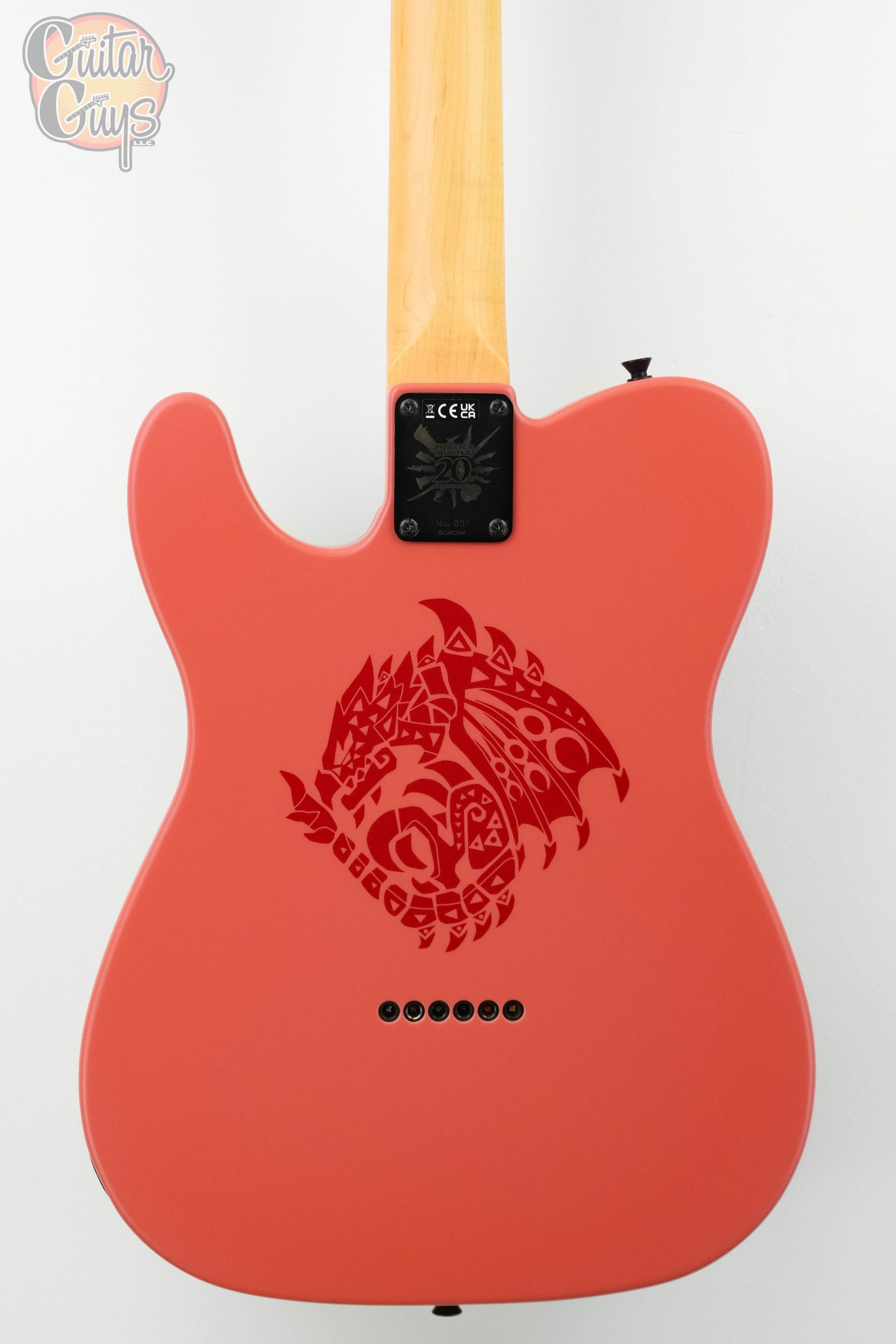 Fender Monster Hunter Rathalos Telecaster Rathalos Red - Guitar Guys