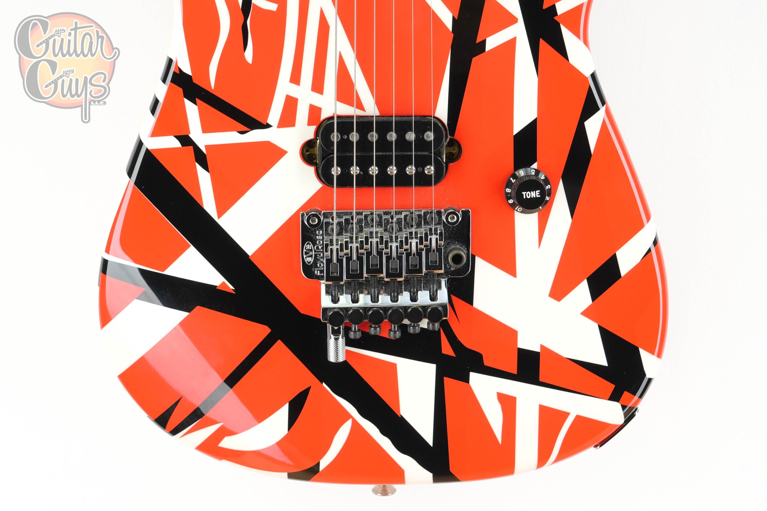 Pre-Owned EVH Striped Series Red/Black/White - Image 3