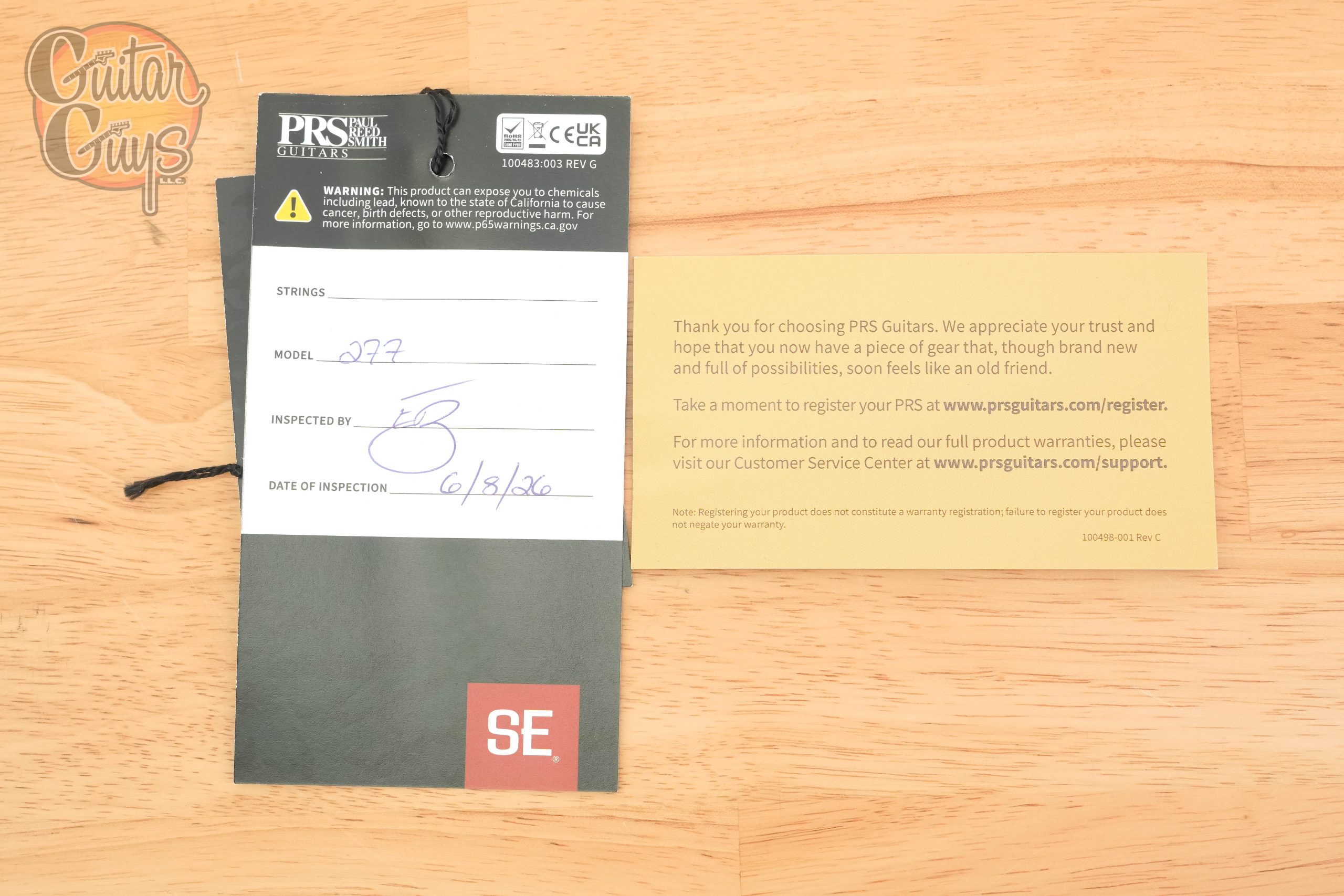 PRS SE 277 Charcoal Burst - Image 9