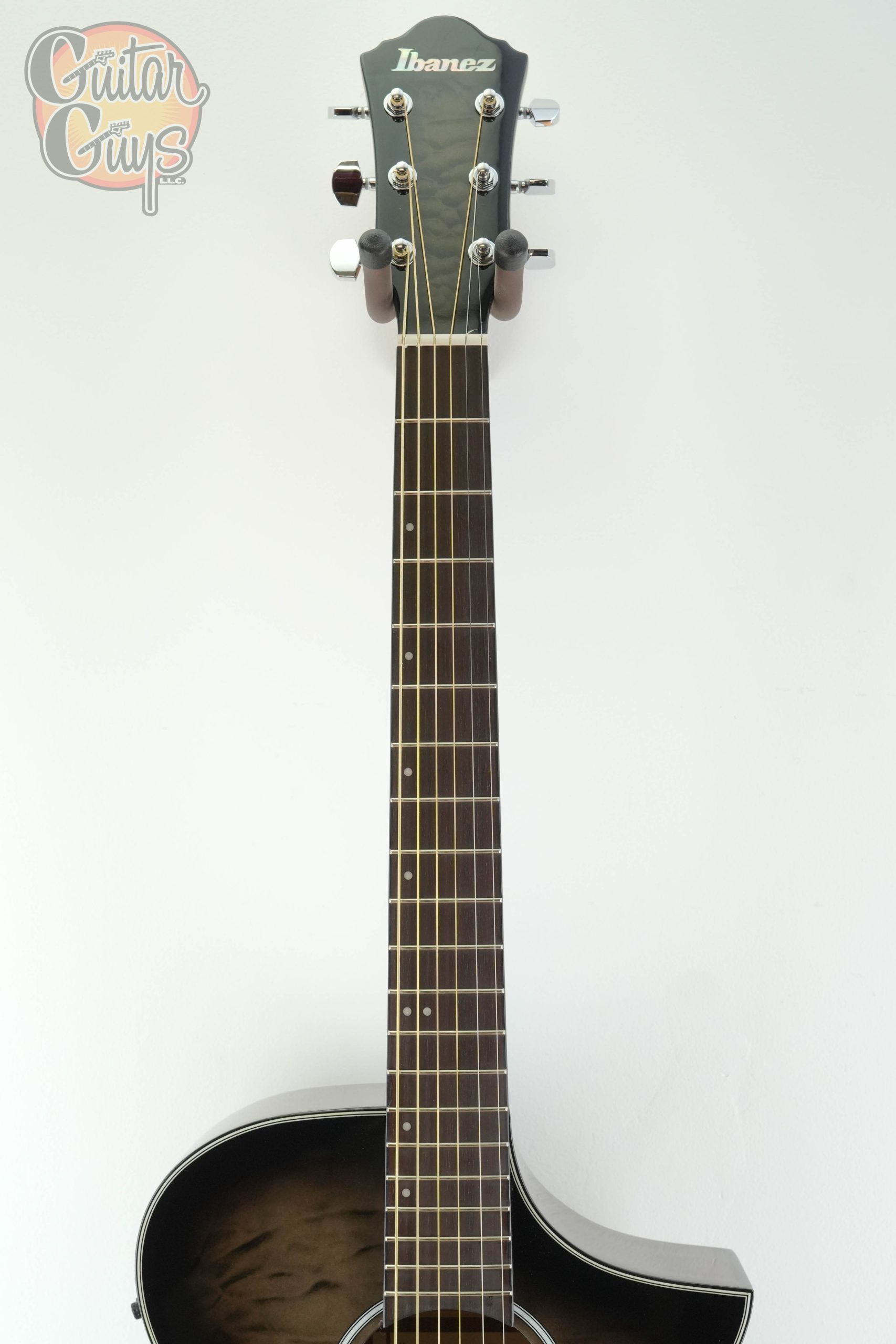 Ibanez AEWC16QA Transparent Black Sunburst - Image 2