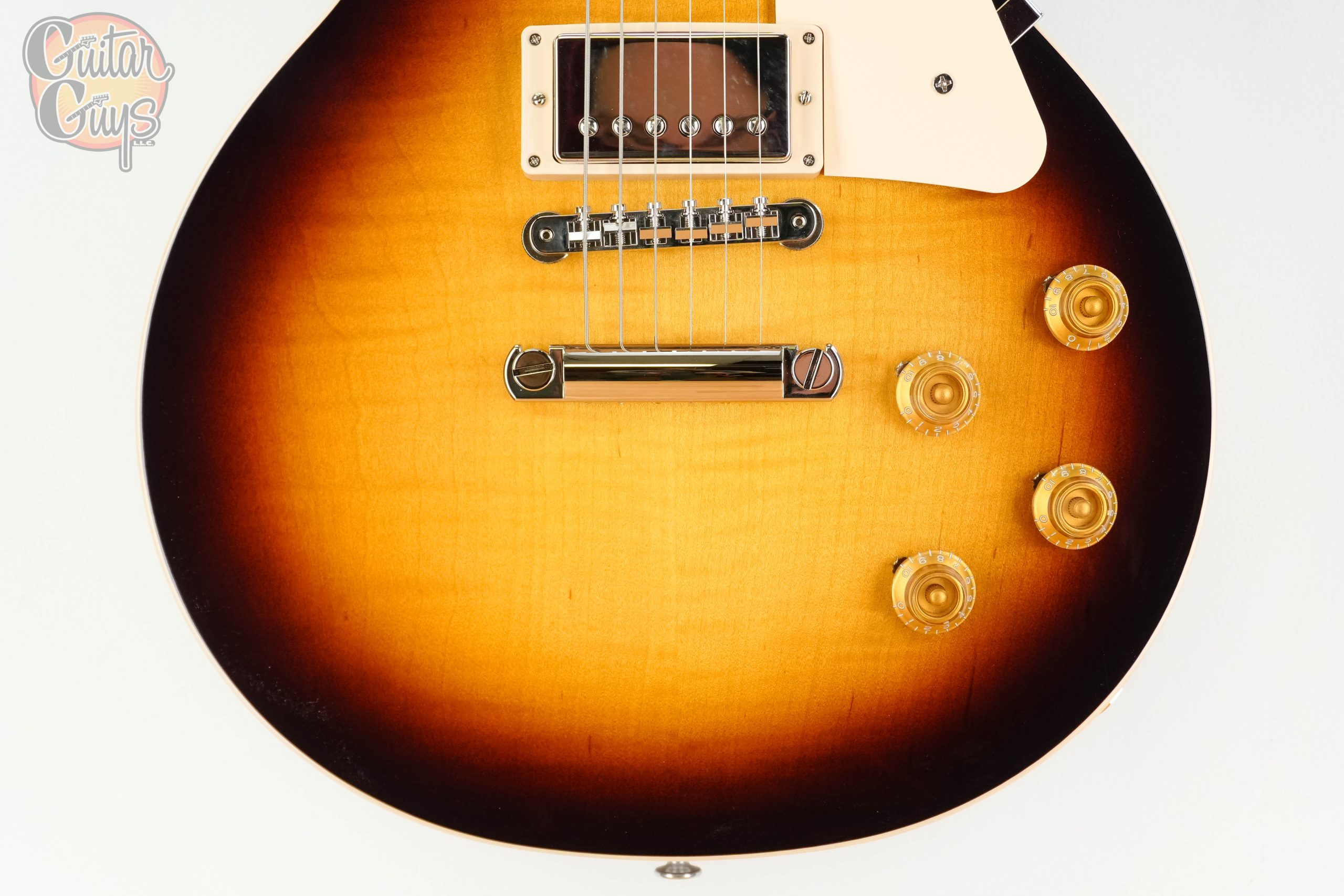 Gibson Les Paul Standard 50s Figured Top Tobacco Burst - Image 3