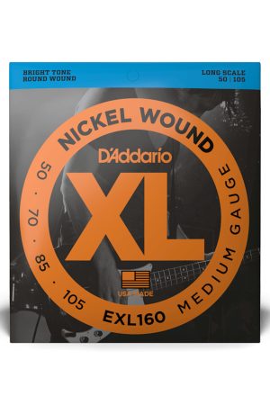D'Addario EXL160 Medium Nickel 50-105