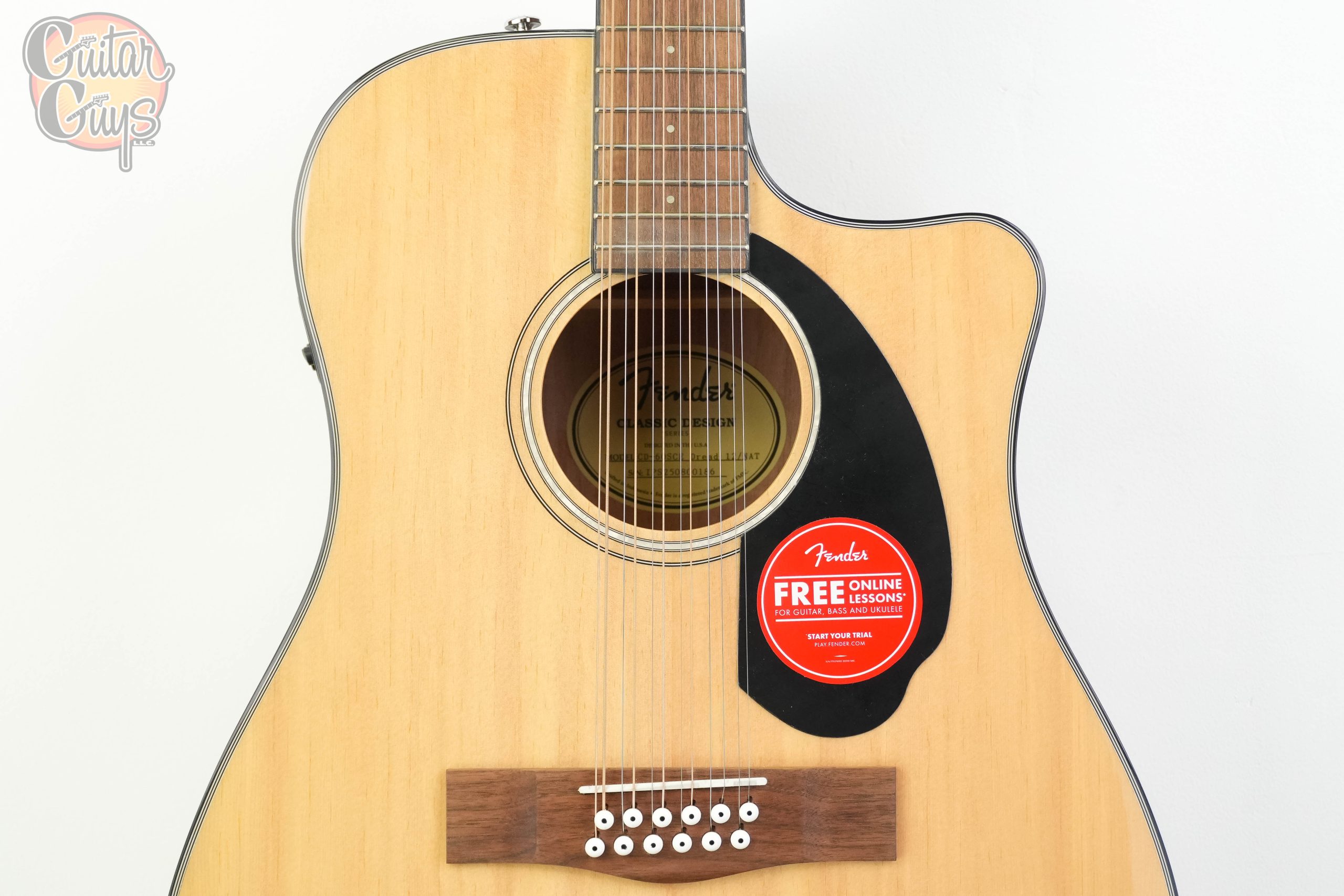 Fender CD-60SCE 12-String Natural - Image 4