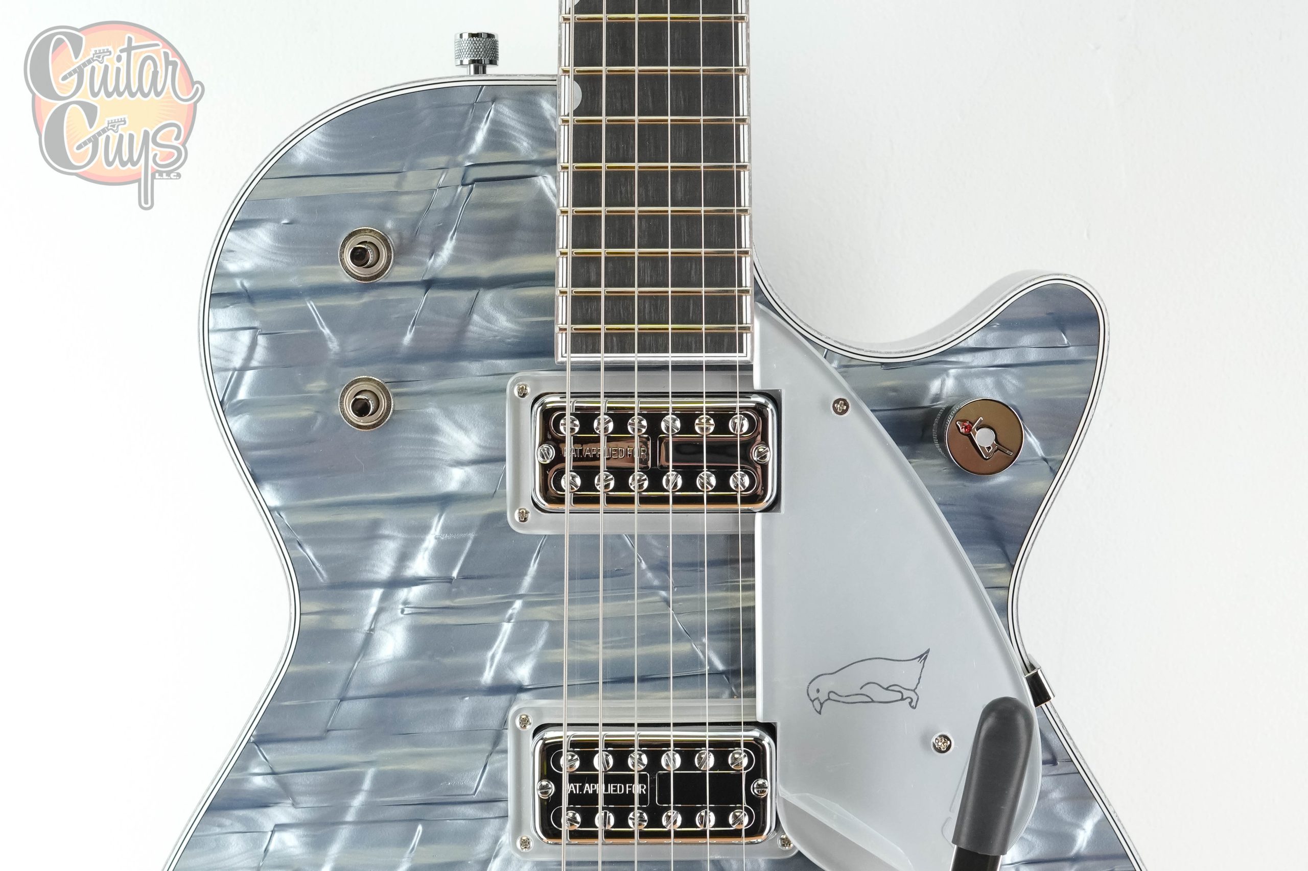 Gretsch G6134T-58 Limited Edition Penguin Light Blue Pearl - Image 4