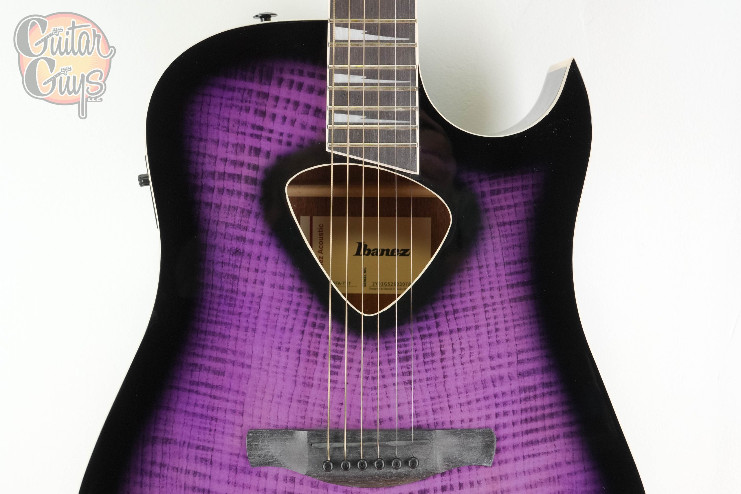 Ibanez ALT50FA Transparent Violet Sunburst - Image 4