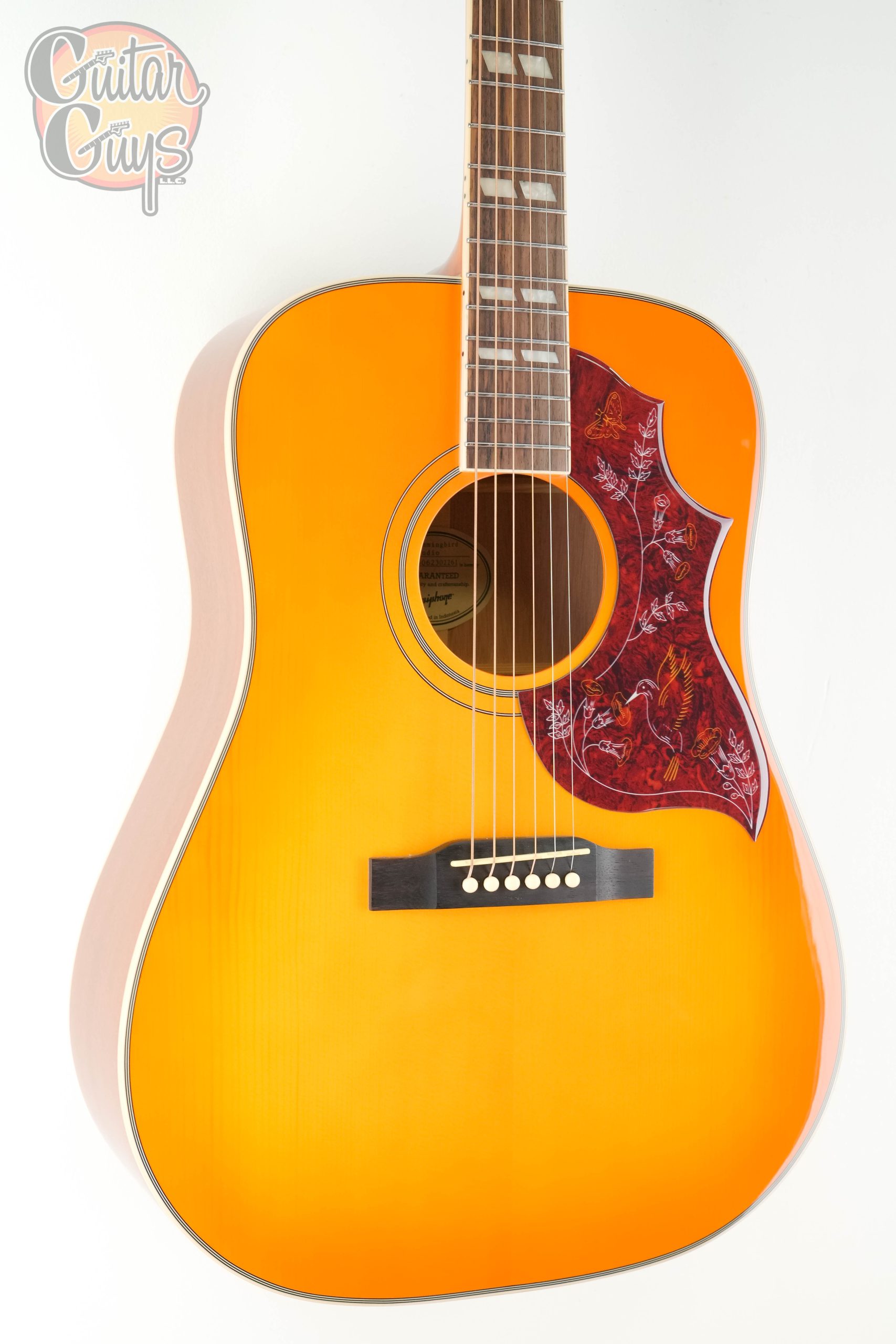 Epiphone Hummingbird Studio Heritage Cherry Sunburst - Image 3