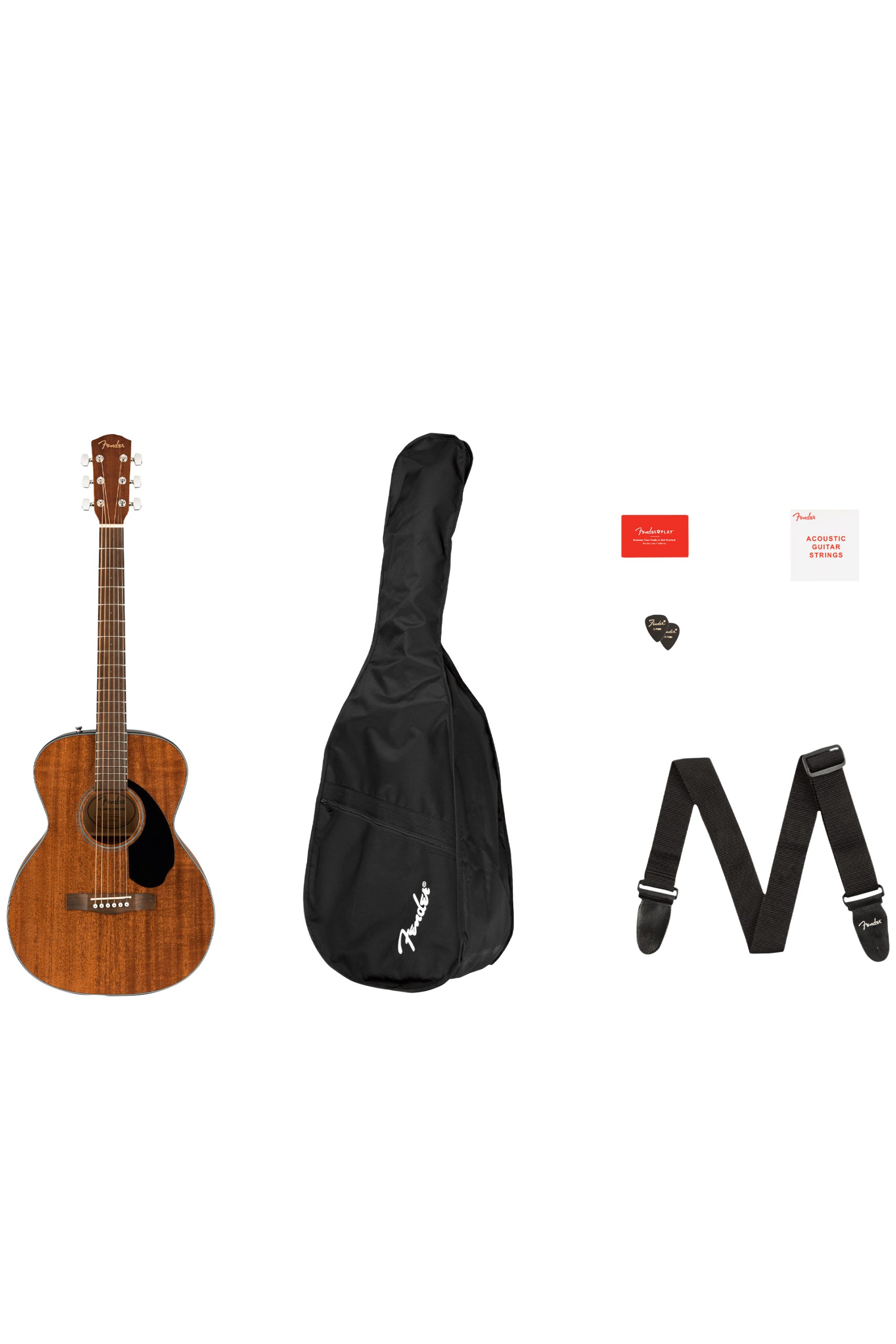 Fender CC-60S Concert Pack V2, All-Mahogany