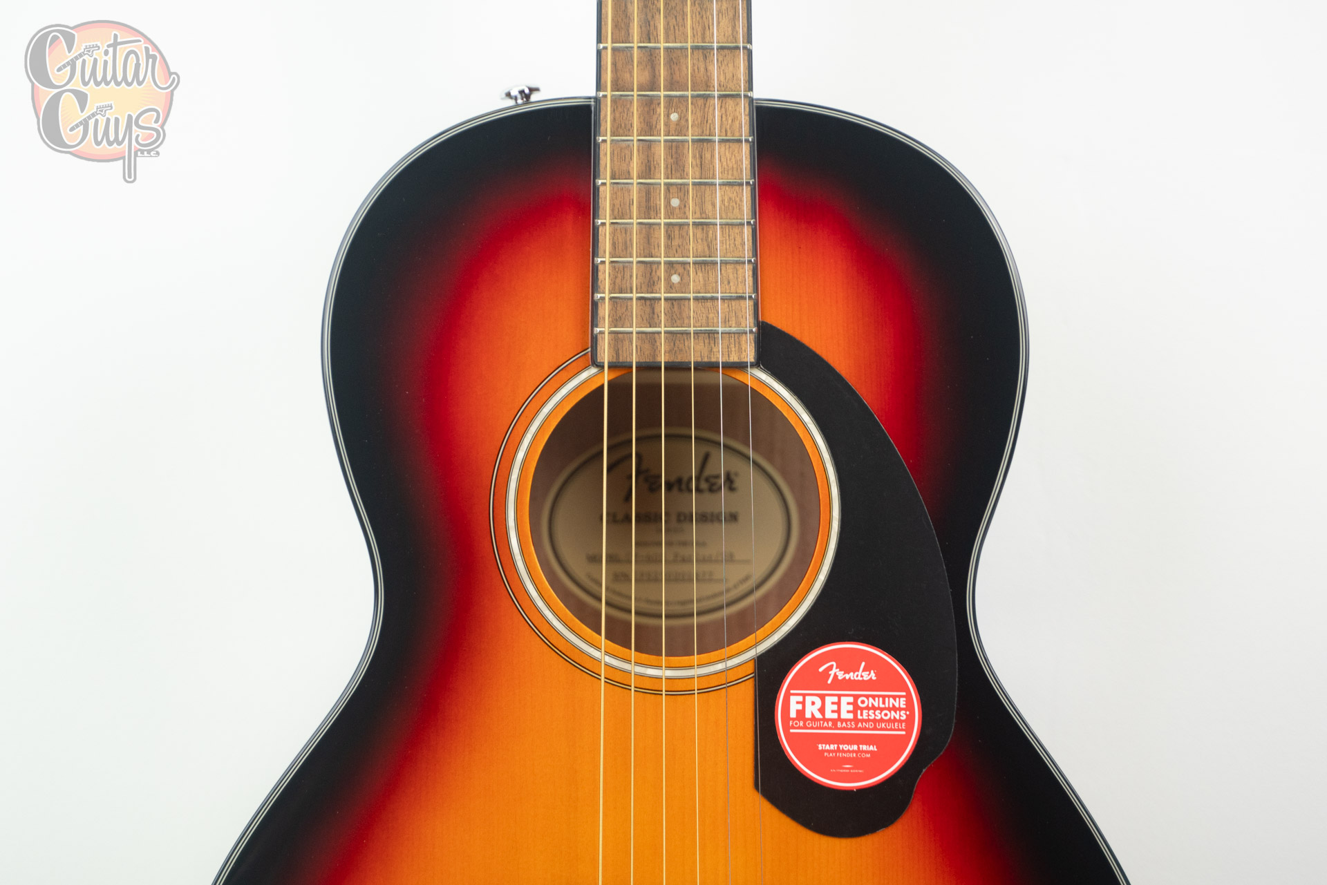 Fender CP-60S PARLOR (Sunburst) - Image 3