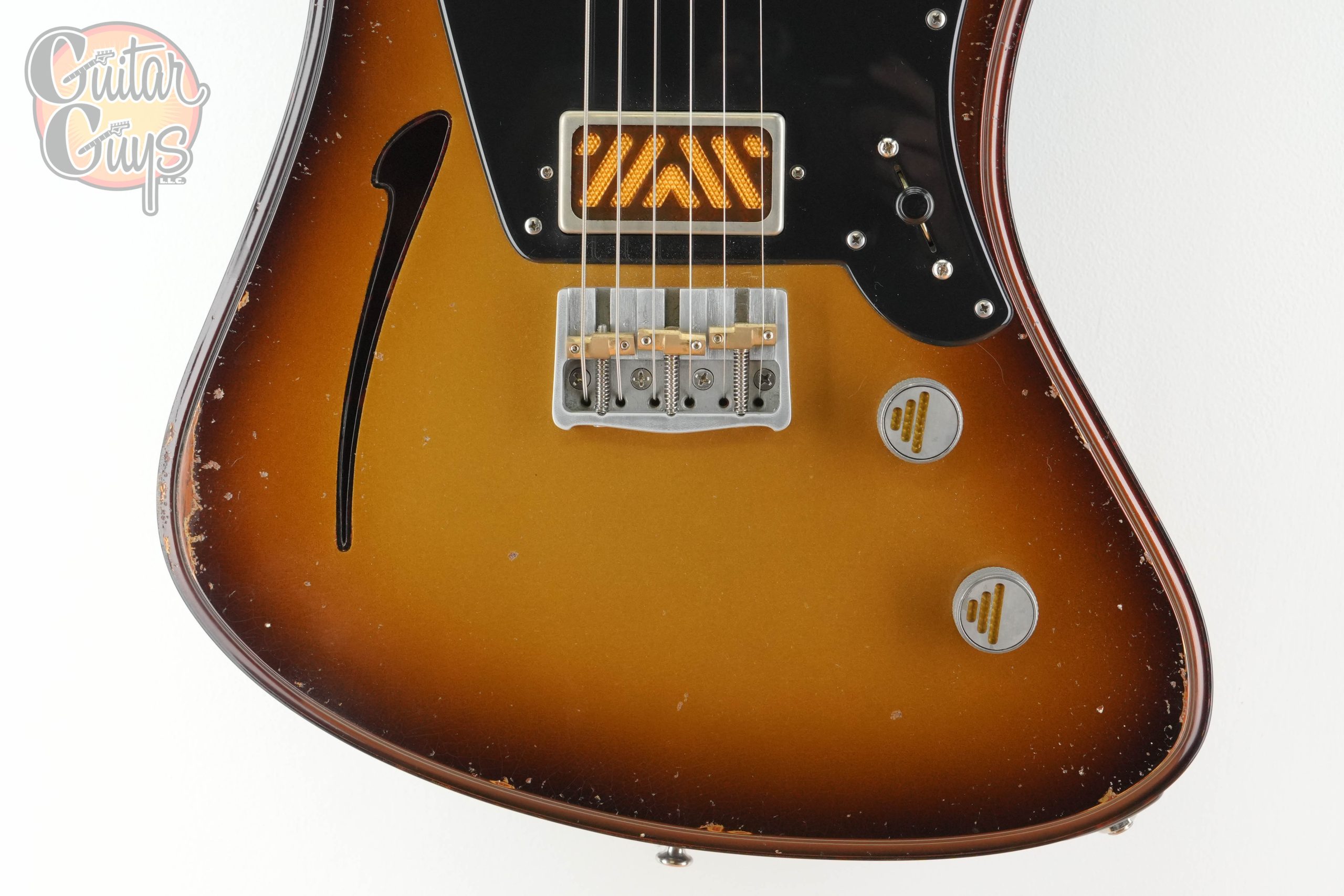 Pre-Owned Corsell Guitars Legacy Old Gold Burst Baritone - Image 5