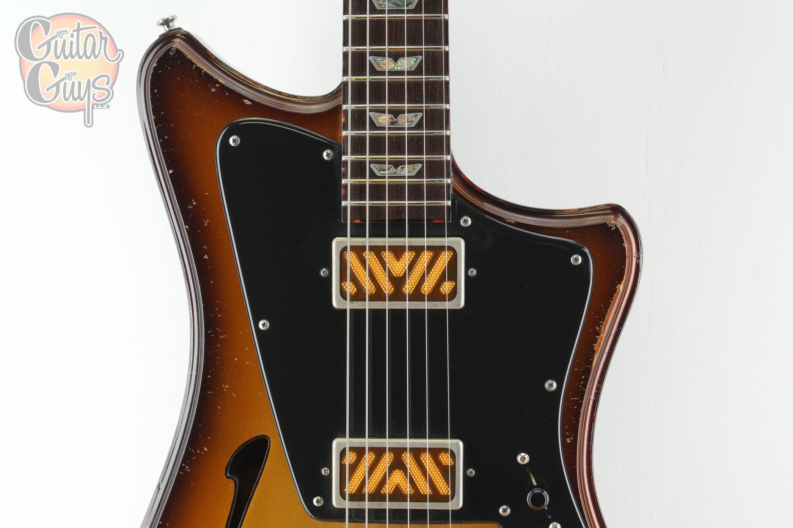 Pre-Owned Corsell Guitars Legacy Old Gold Burst Baritone - Image 6