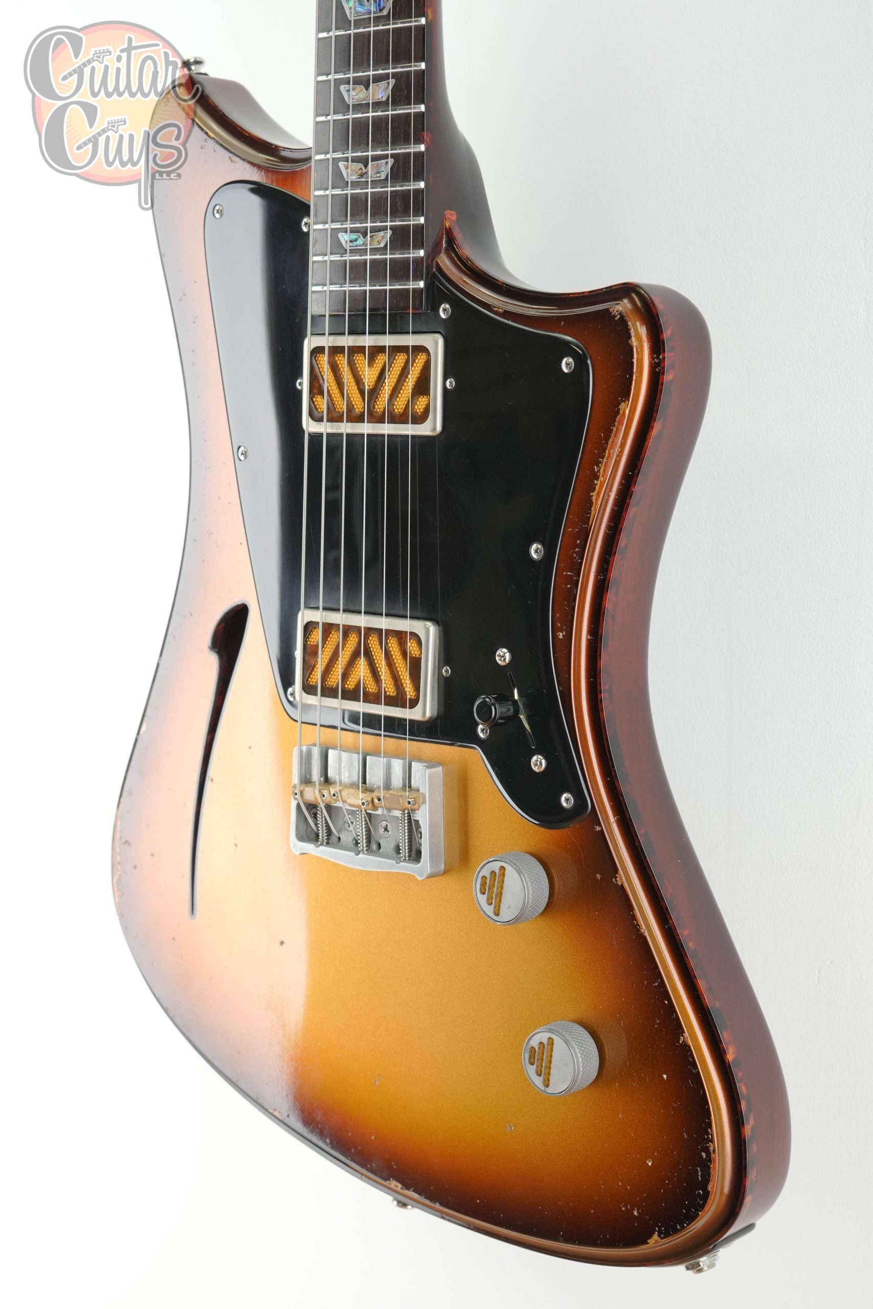 Pre-Owned Corsell Guitars Legacy Old Gold Burst Baritone - Image 8