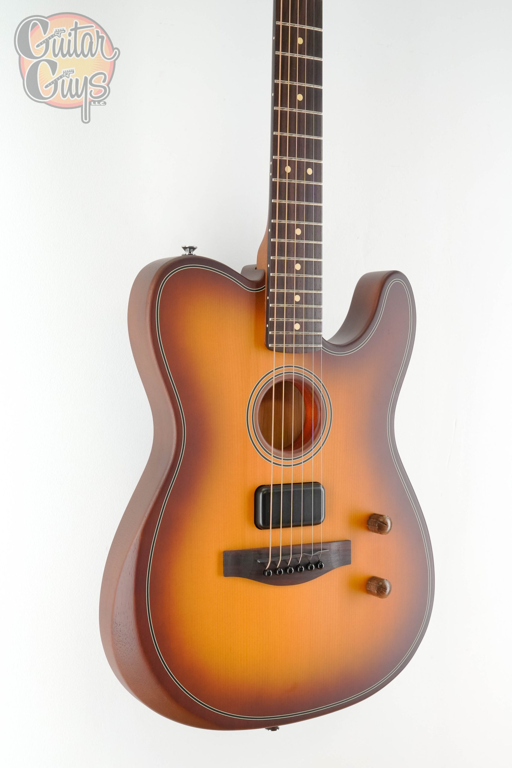 Fender Acoustasonic Standard Telecaster Honey Burst - Image 5