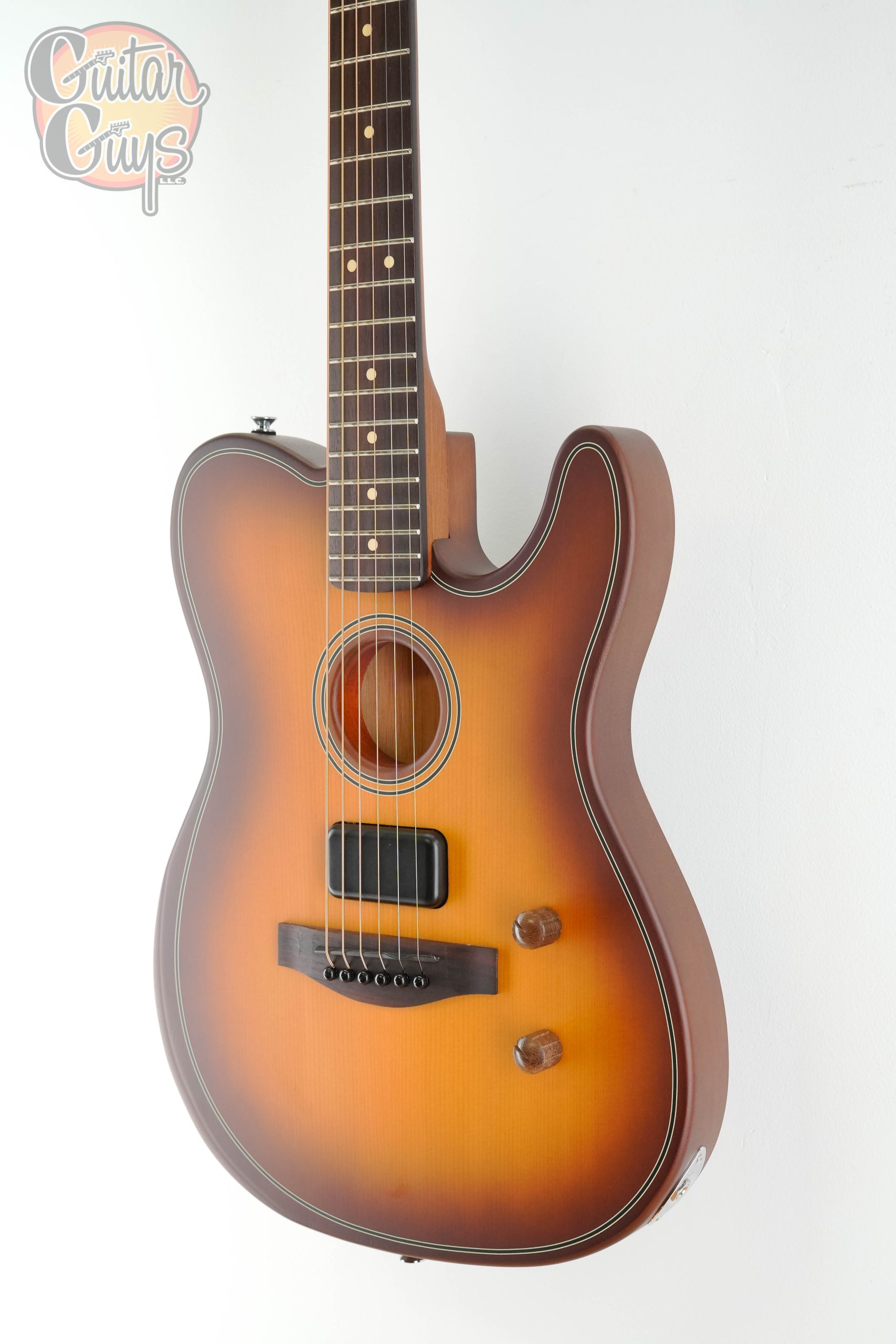 Fender Acoustasonic Standard Telecaster Honey Burst - Image 6
