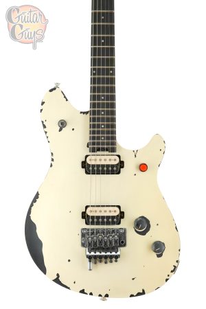 EVH Limited Edition Wolfgang Special Striped Series Distressed Ivory