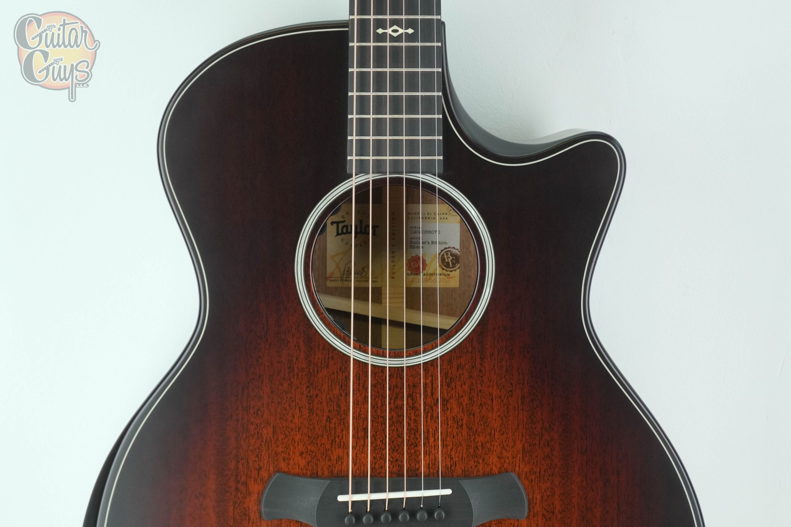 Taylor Next Generation Builder's Edition 324ce Tobacco Kona Burst - Image 4